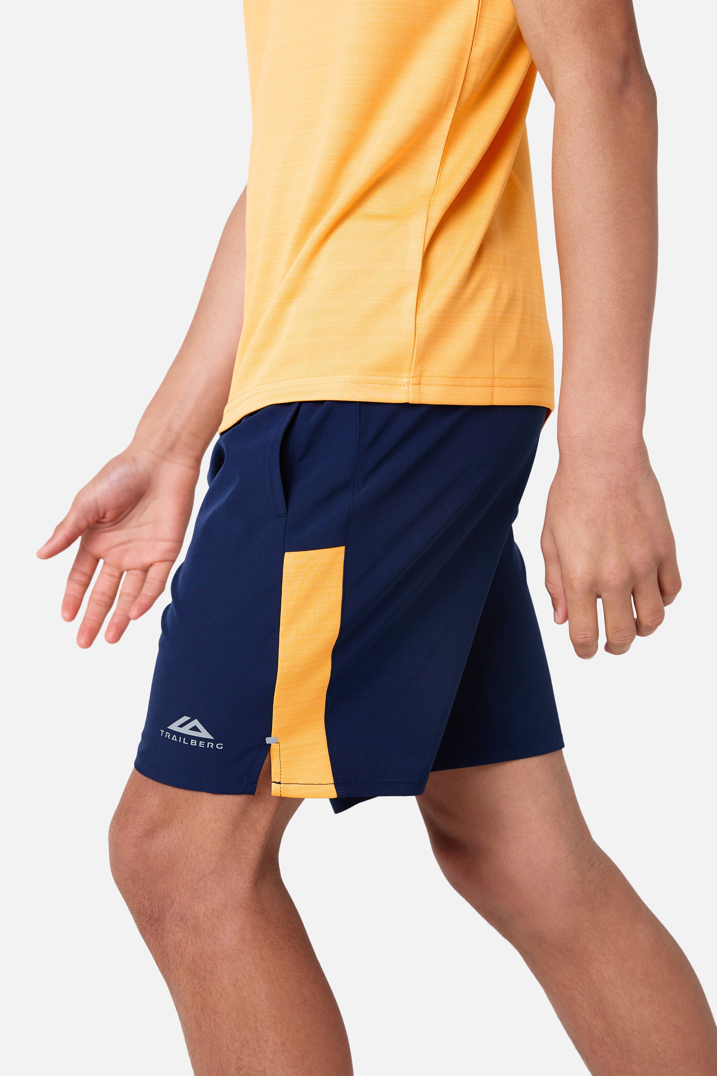 Boys Cloud 2.0 Short - Navy Blue/Orange Glow