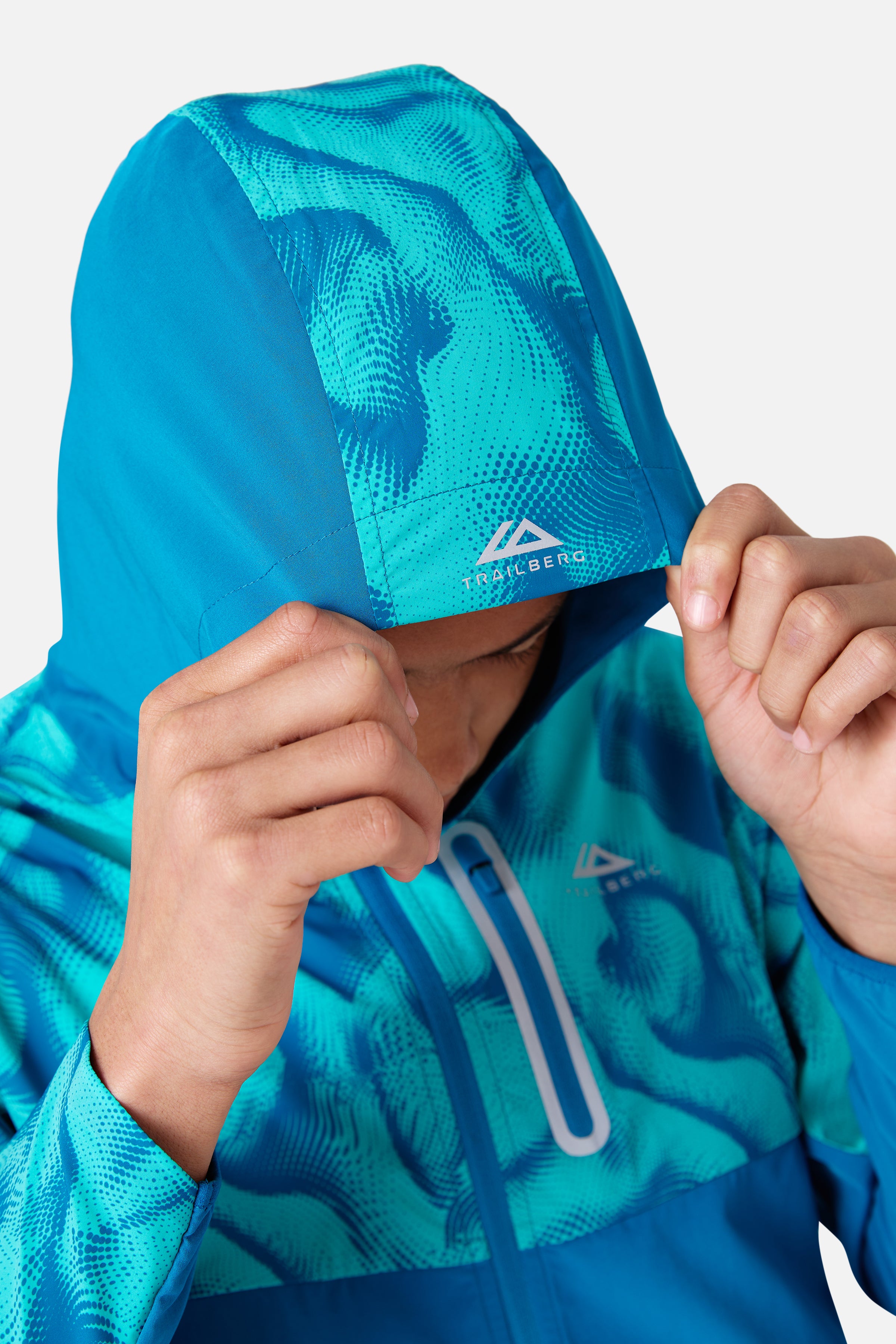 Boys Kinetic Windbreaker - Ocean Spray/Tropical Depths