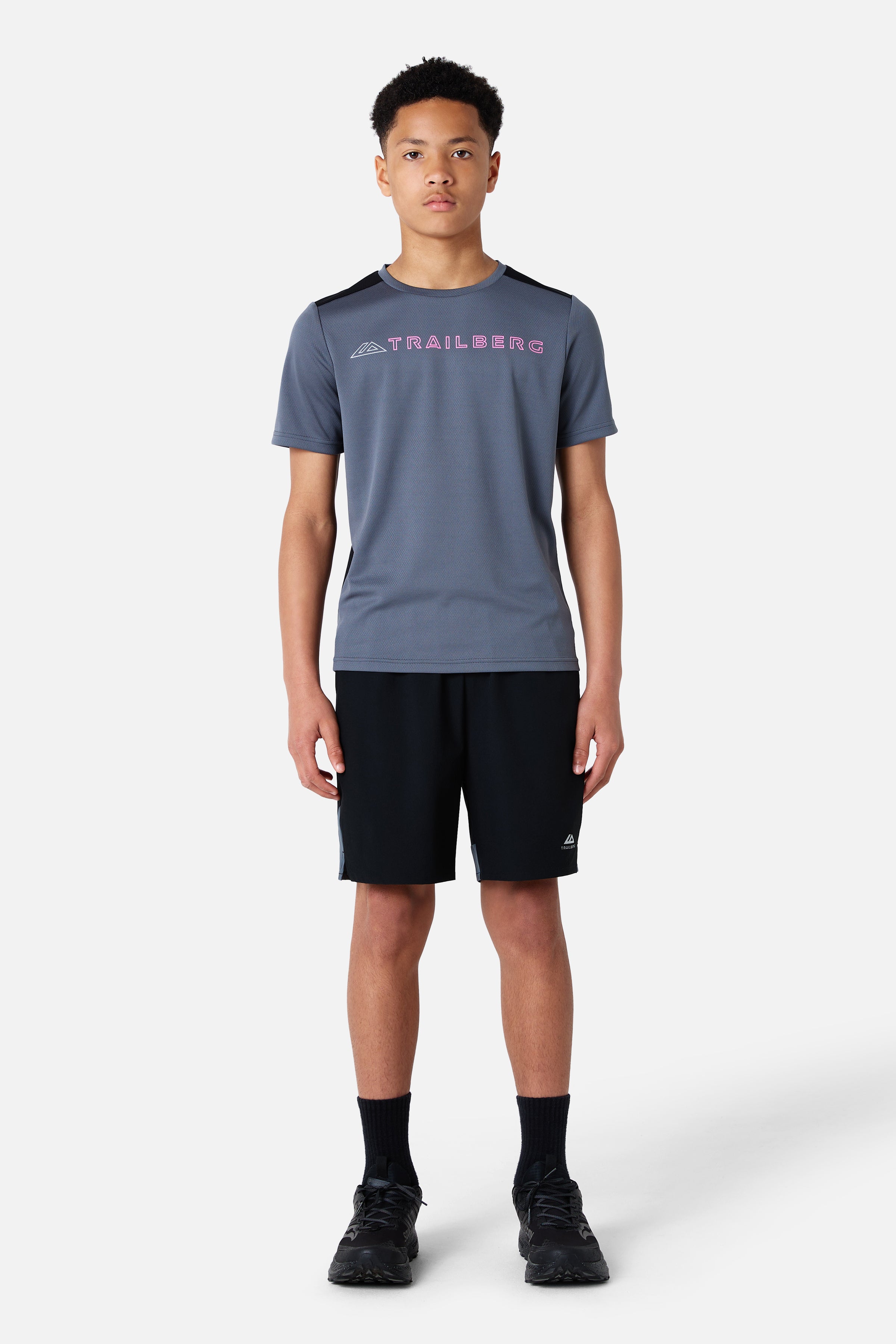 Boys Triathlon 4.0 Twinset - Black/Storm Grey/Cosmic Pink