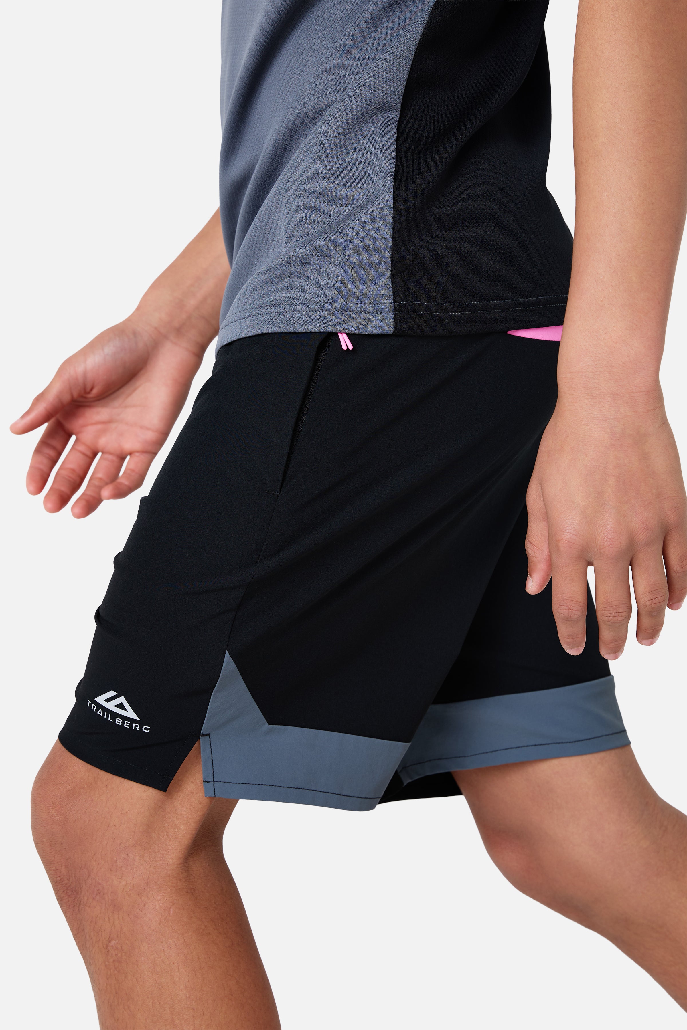 Boys Triathlon 4.0 Twinset - Black/Storm Grey/Cosmic Pink