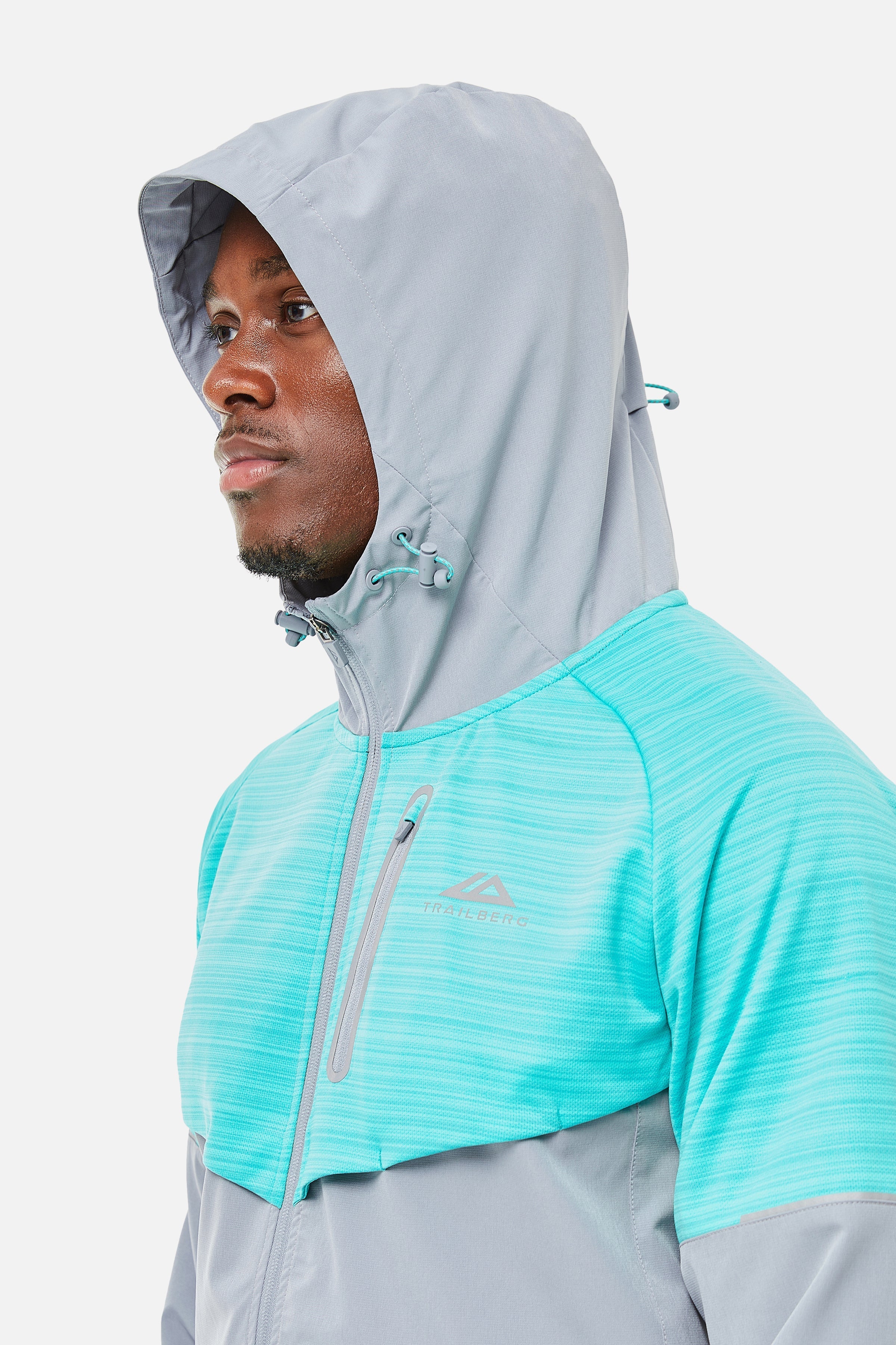 CLOUD AW24 HOOD TWINSET - LIGHT GREY/TURQUOISE