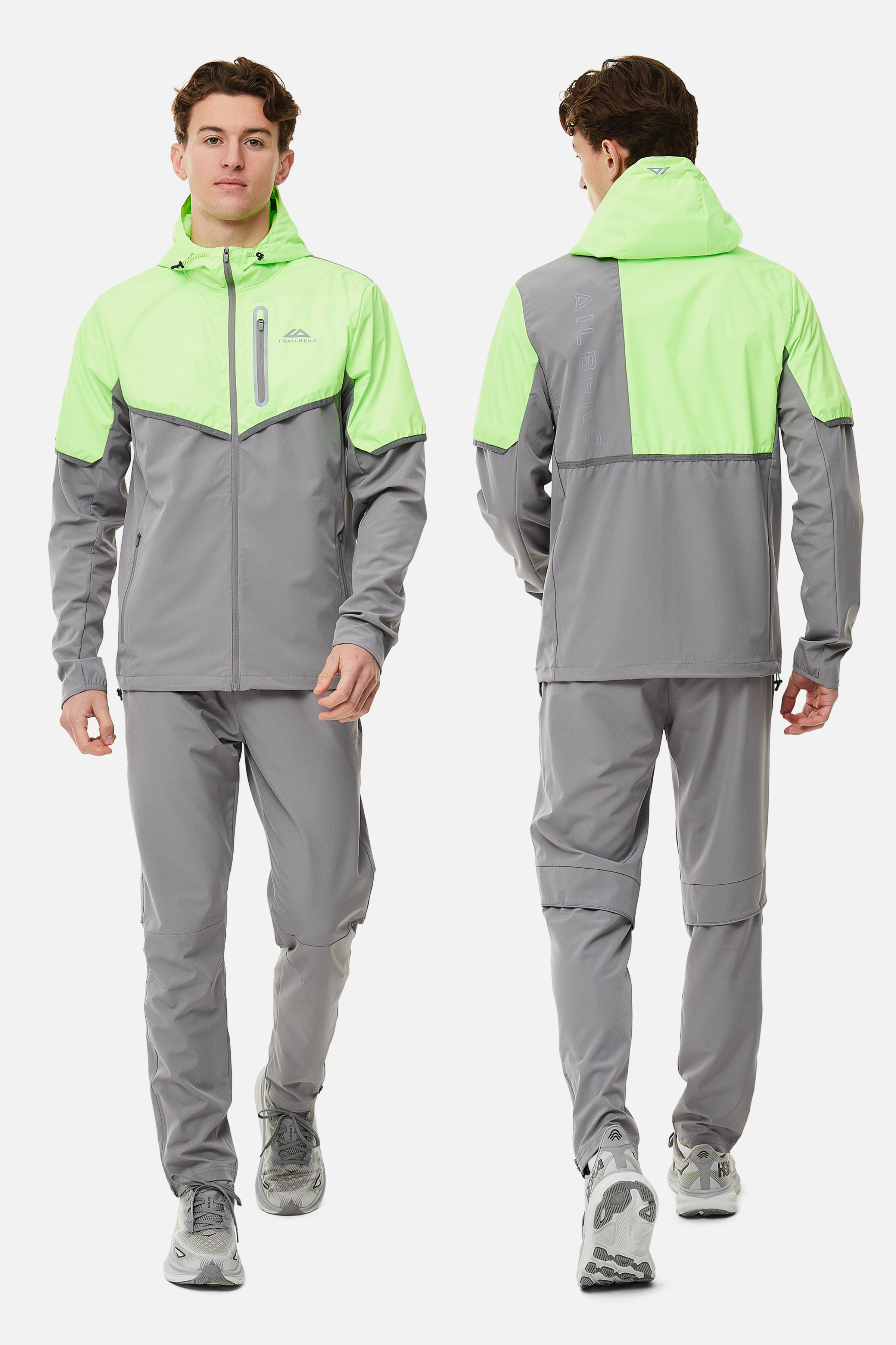 Vertigo 3.0 Tracksuit - Owl Grey/Neon Lime