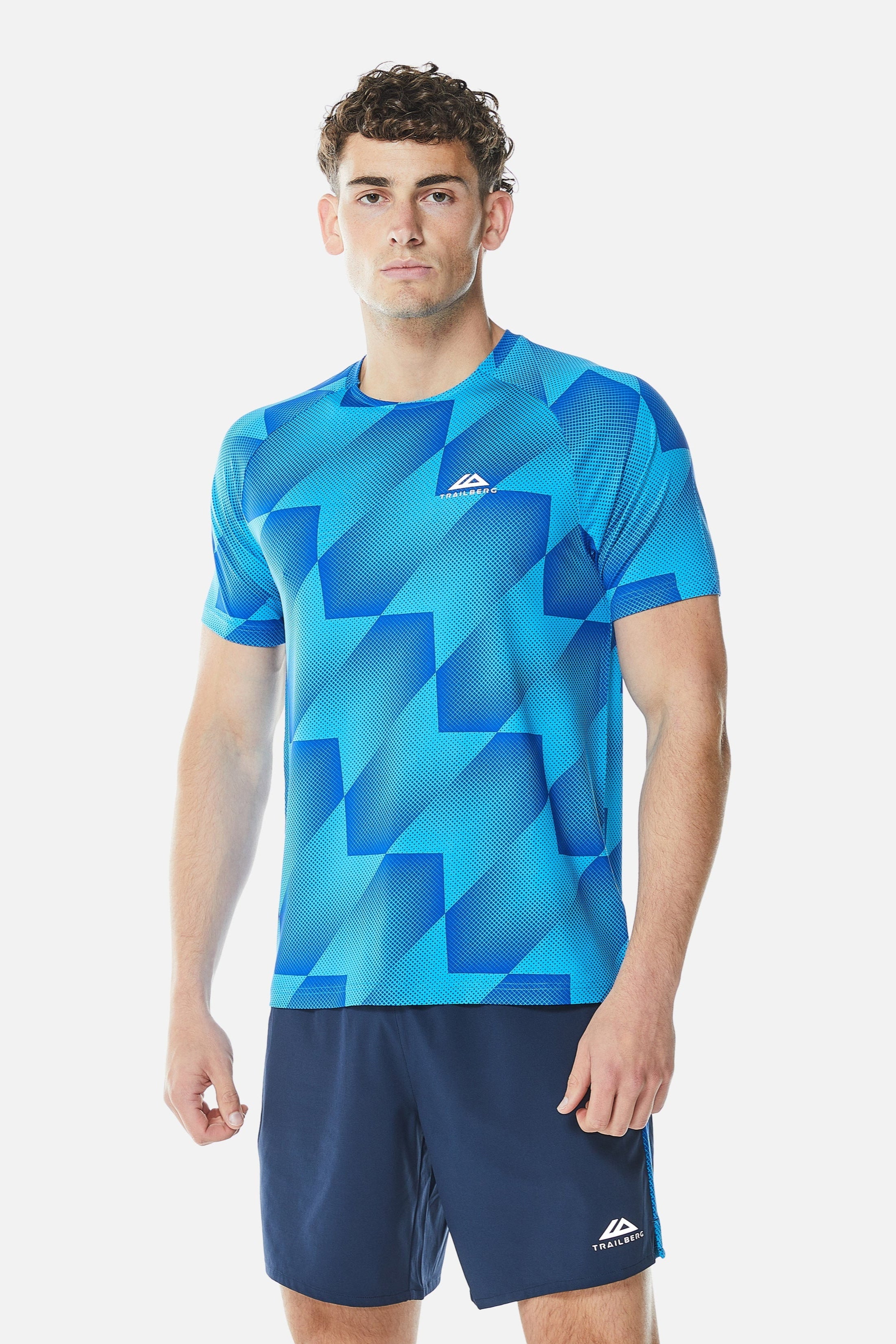Chevron Tee - Twilight Haze/Mystic Ocean/Navy Blue