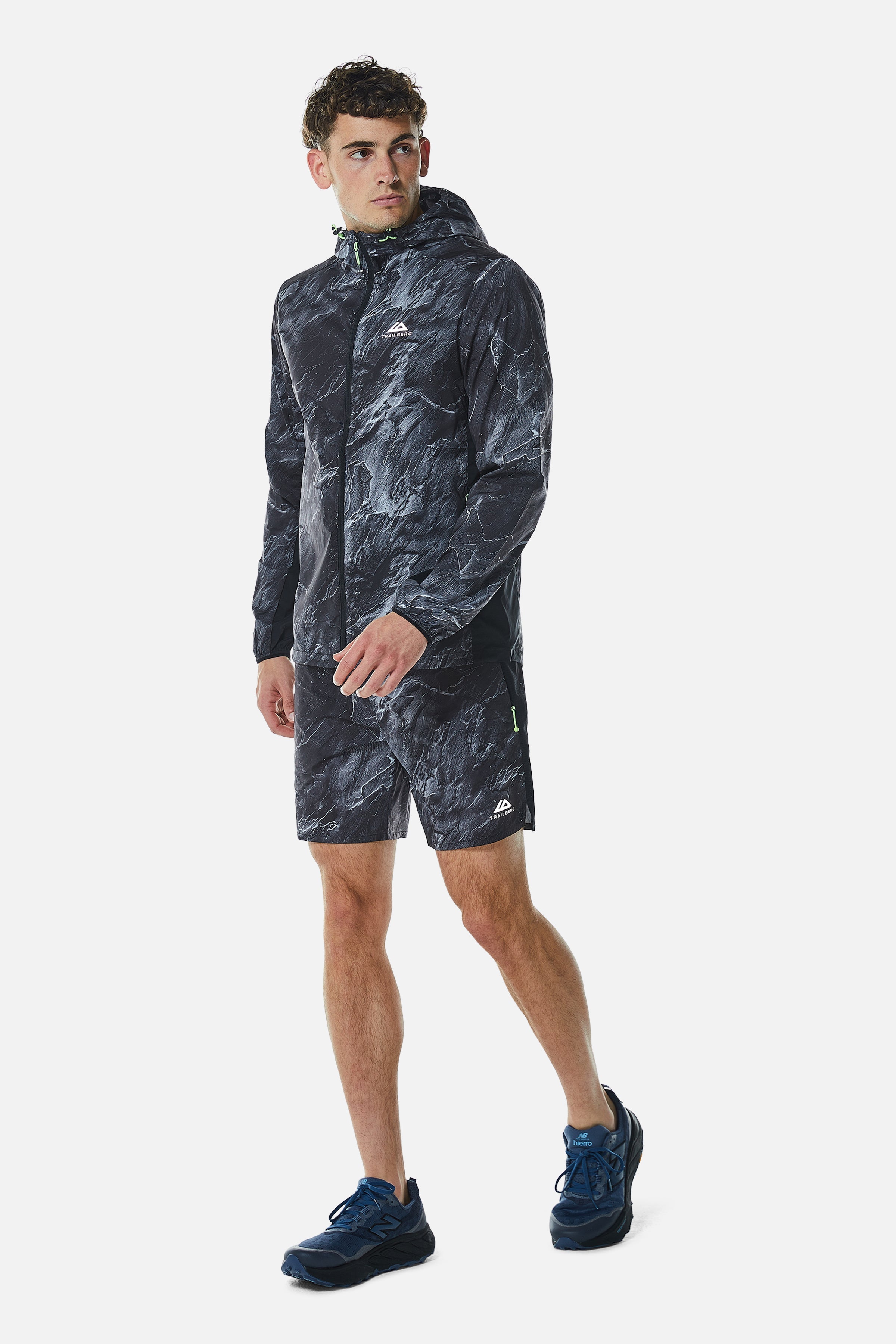 Vertex Obsidian Windbreaker - Black/Neon Lime