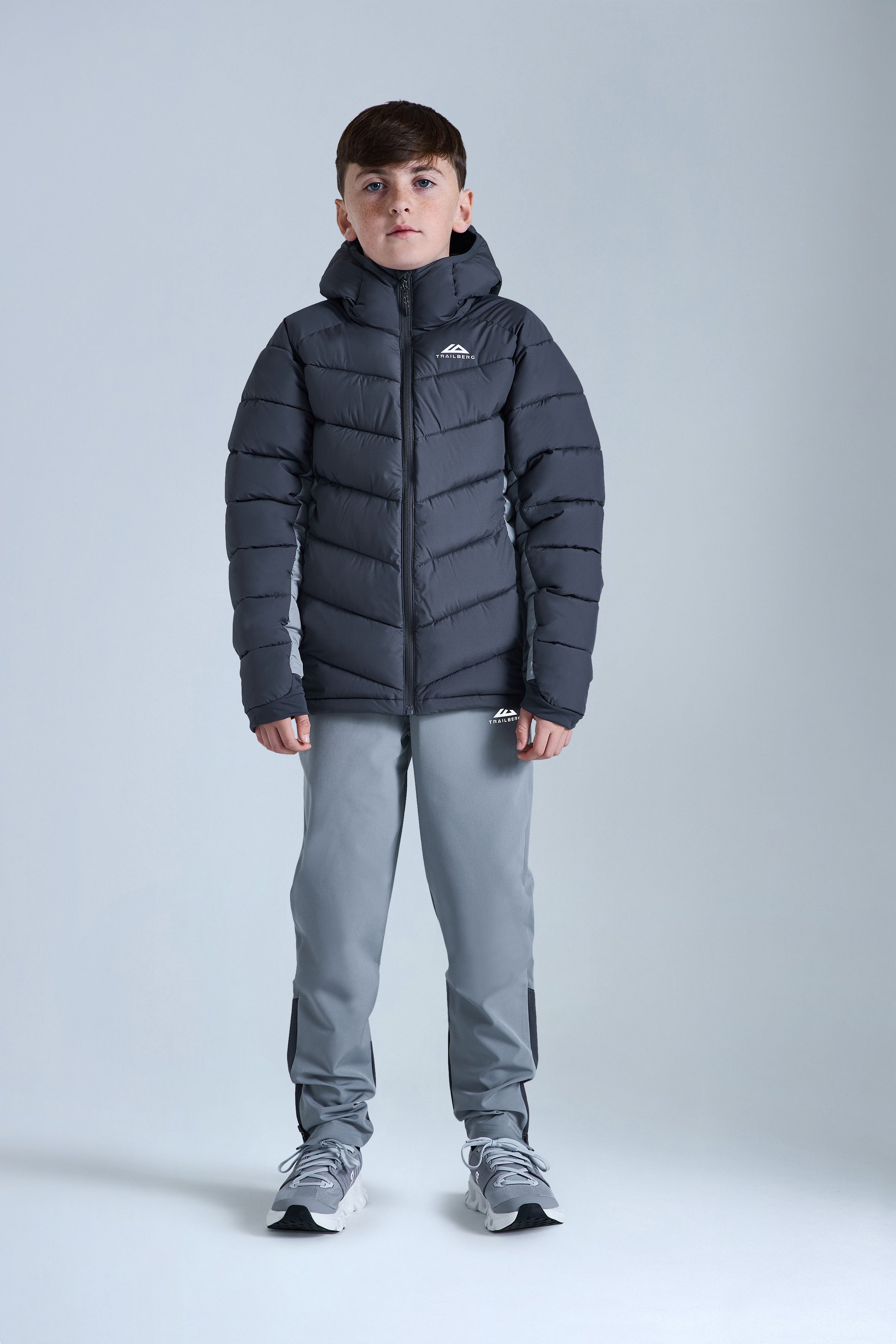 Boys Climate Insulated Jacket - Iron Grey/Moon Grey