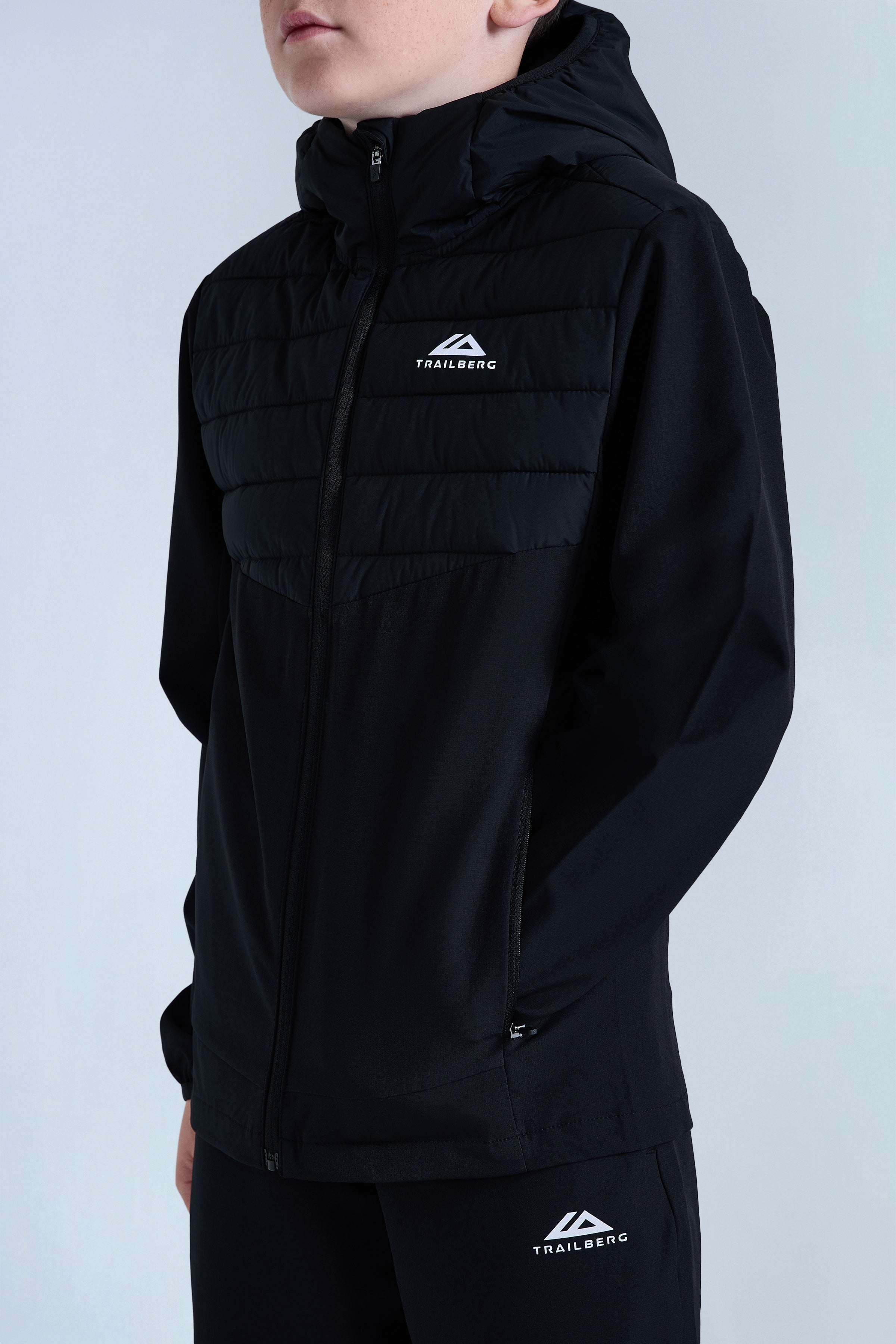 Boys Dune Hybrid Jacket - Black