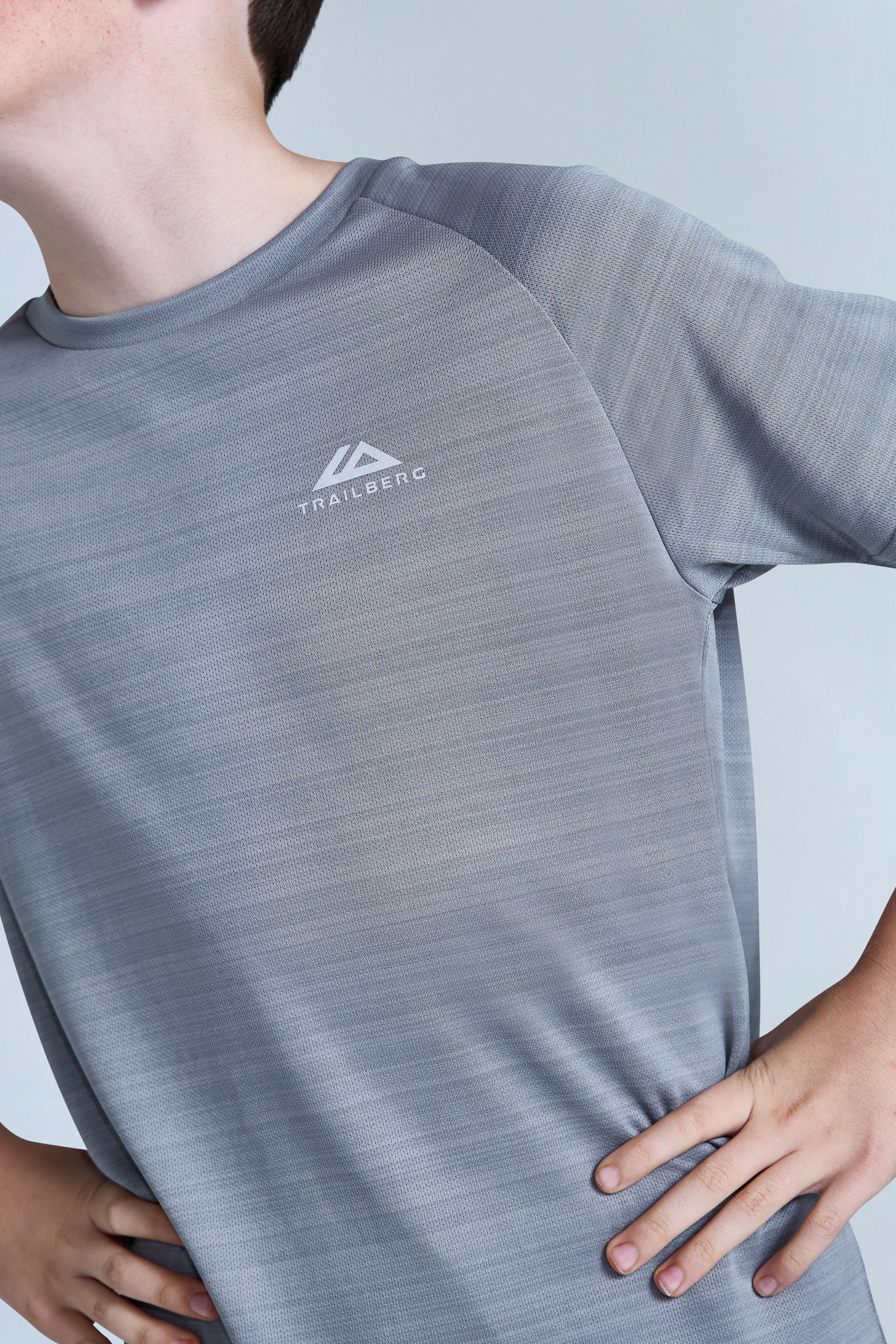 Boys Cloud 2.0 T-Shirt - Moon Grey/Iron Grey