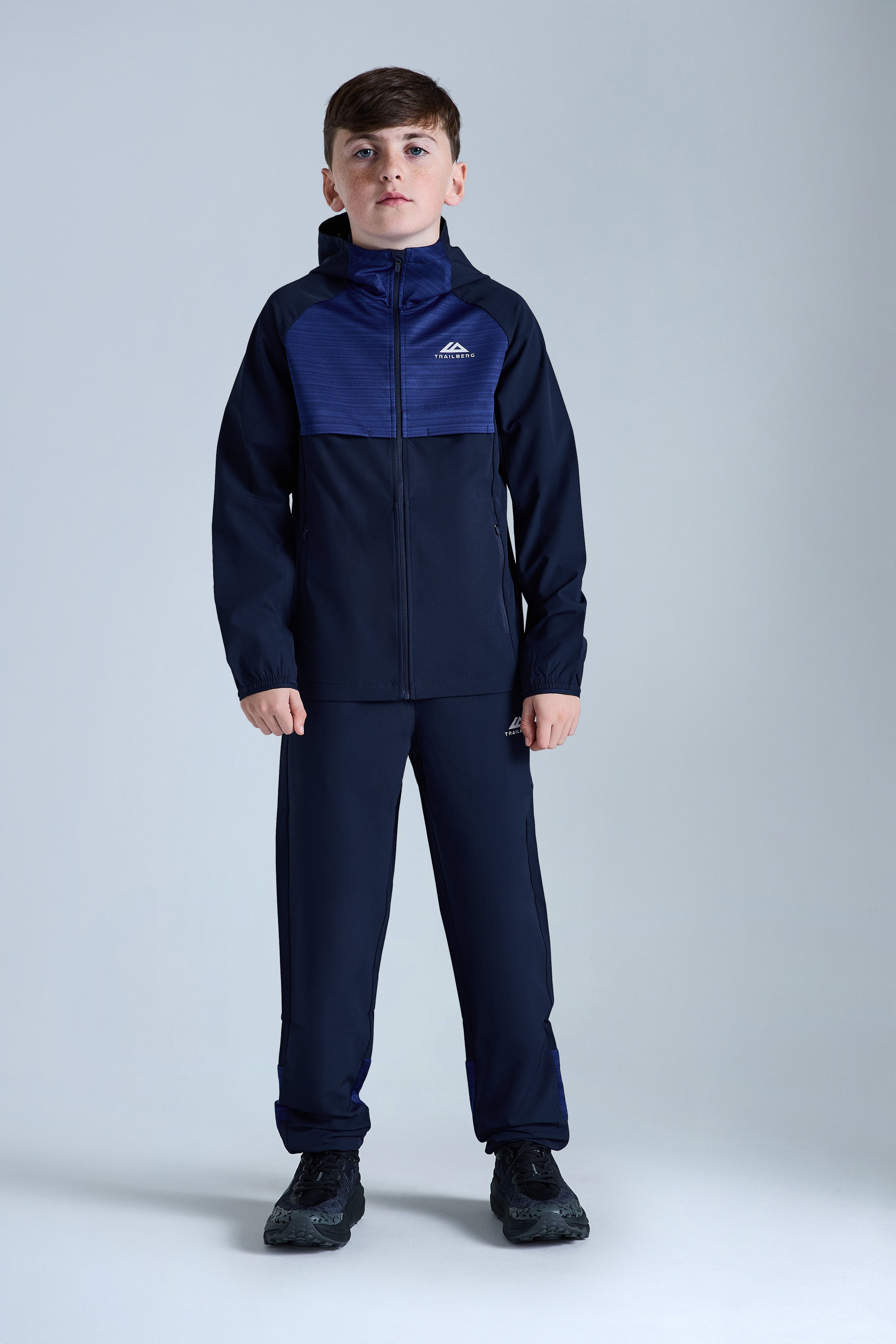 Boys Cloud 2.0 Woven Tracksuit - Navy Blue/Space Blue