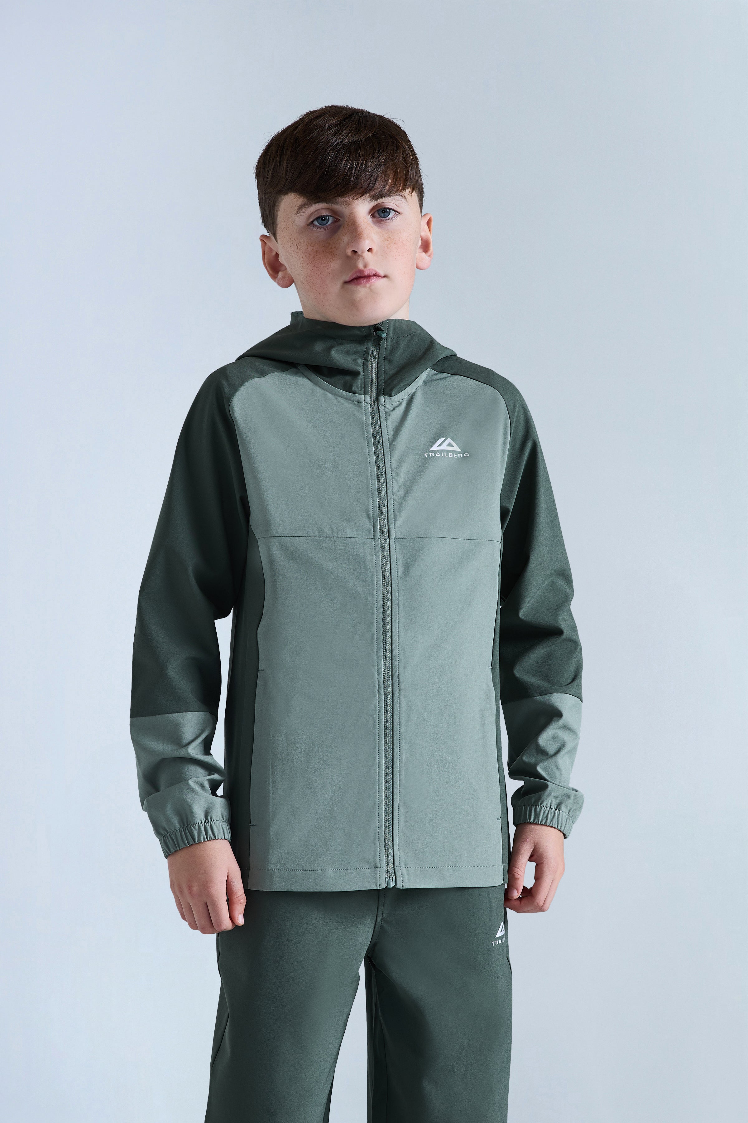 Boys Essentials Hood - Tidal Green/Dark Fern