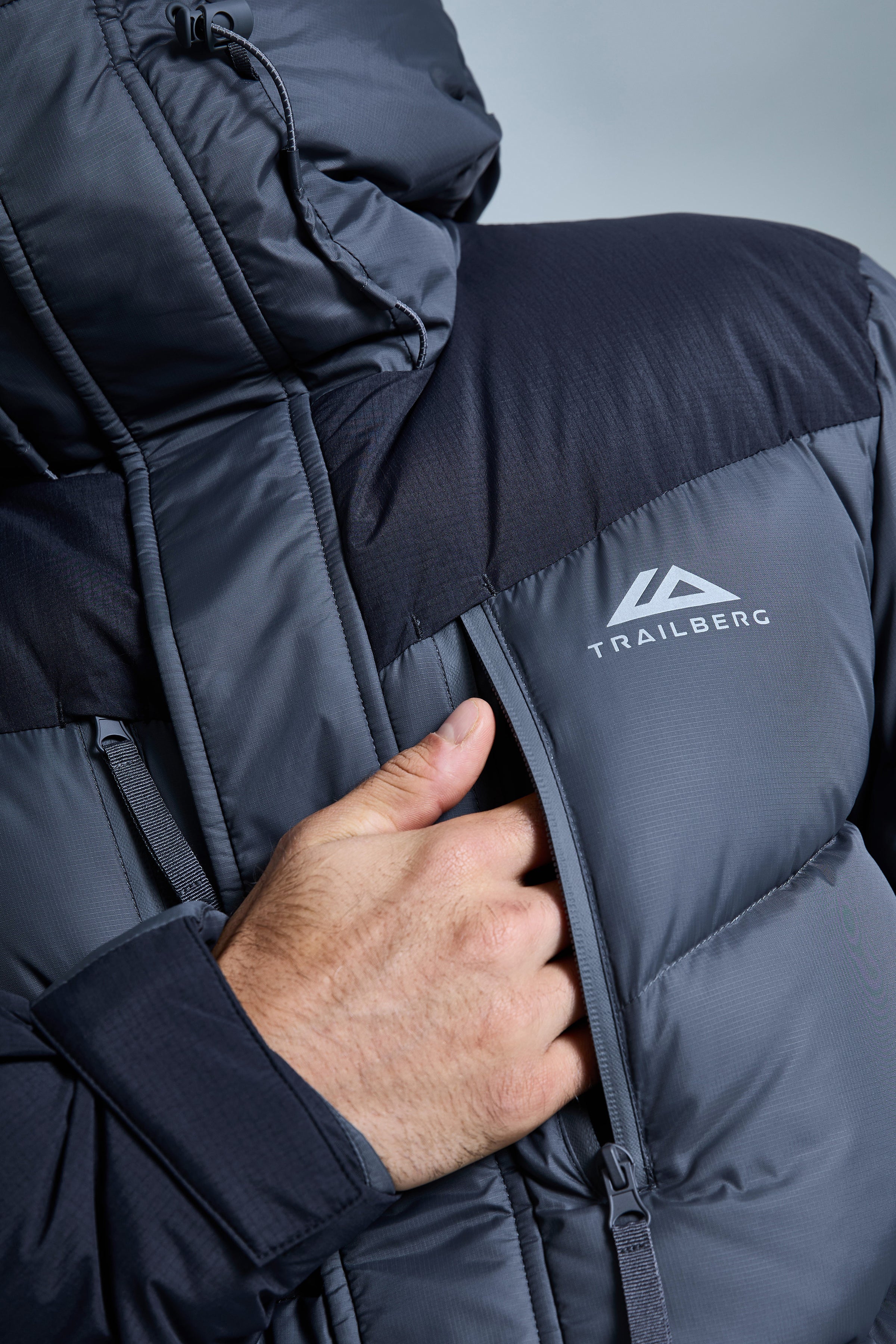 Everest 600F Down Jacket - Volcano Grey/Black
