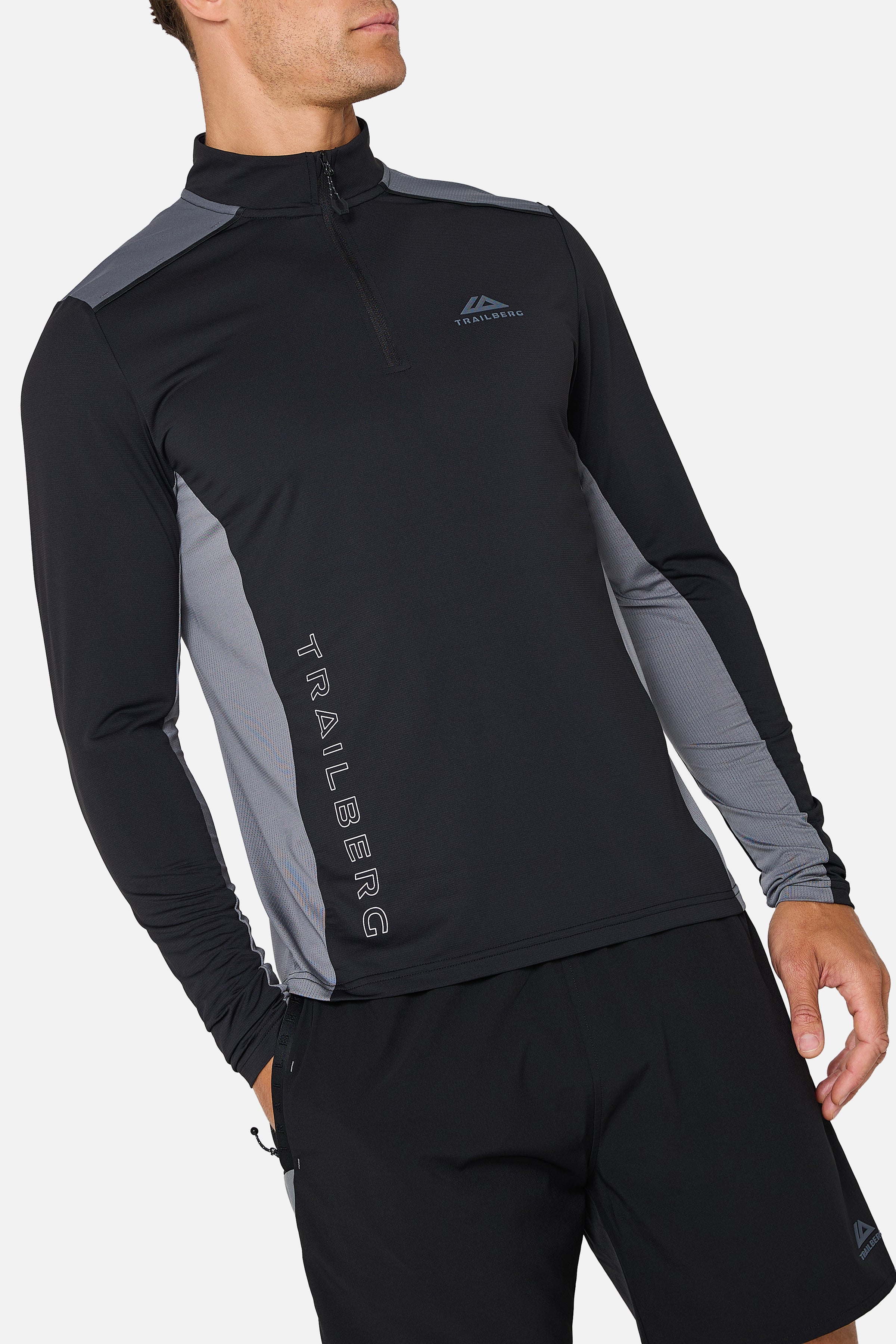 Triathlon Ultra 1/4 Zip Twinset - Black/Graphite Grey/Nightfall Grey