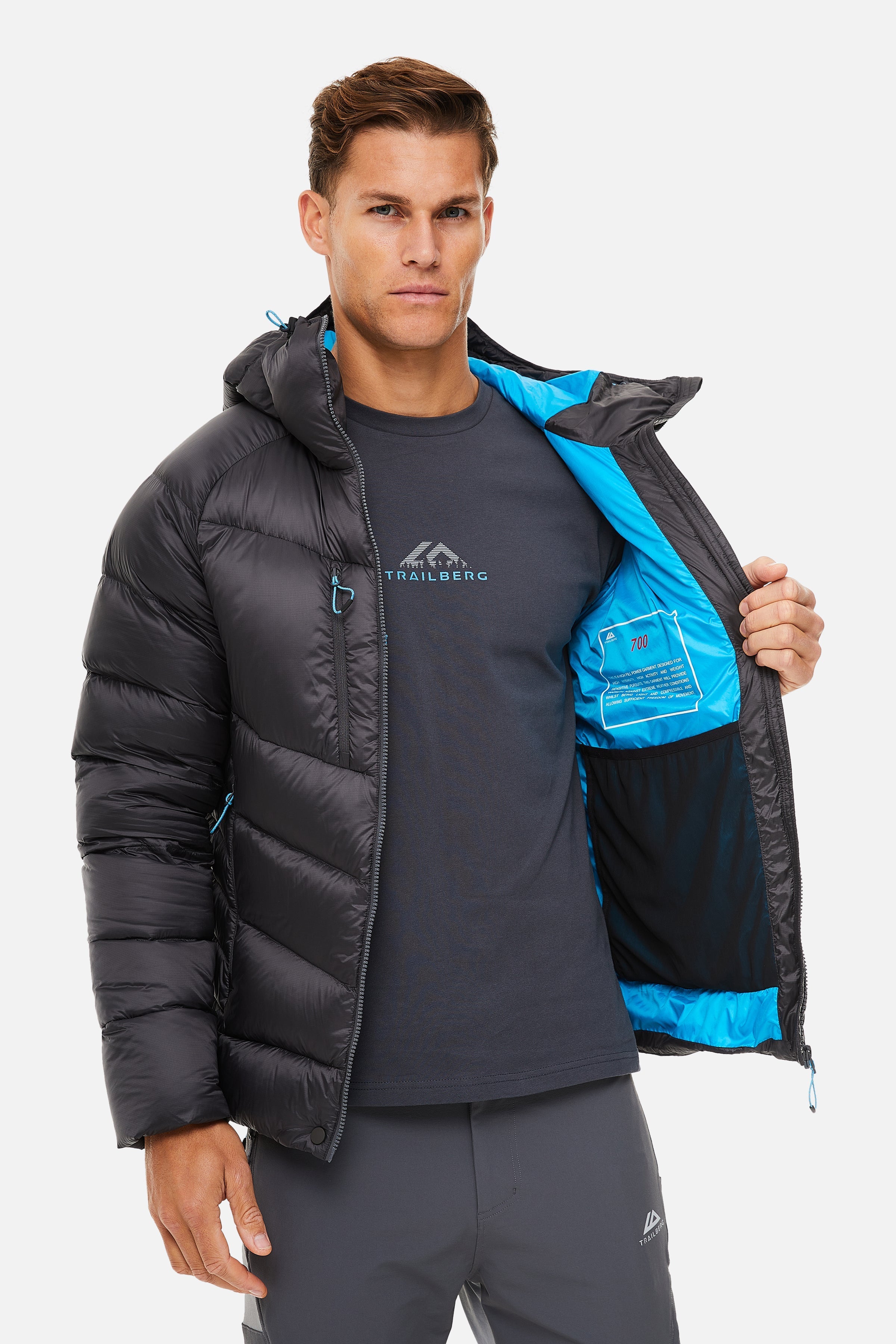 BLANC PUFFER 700F - DARK GREY