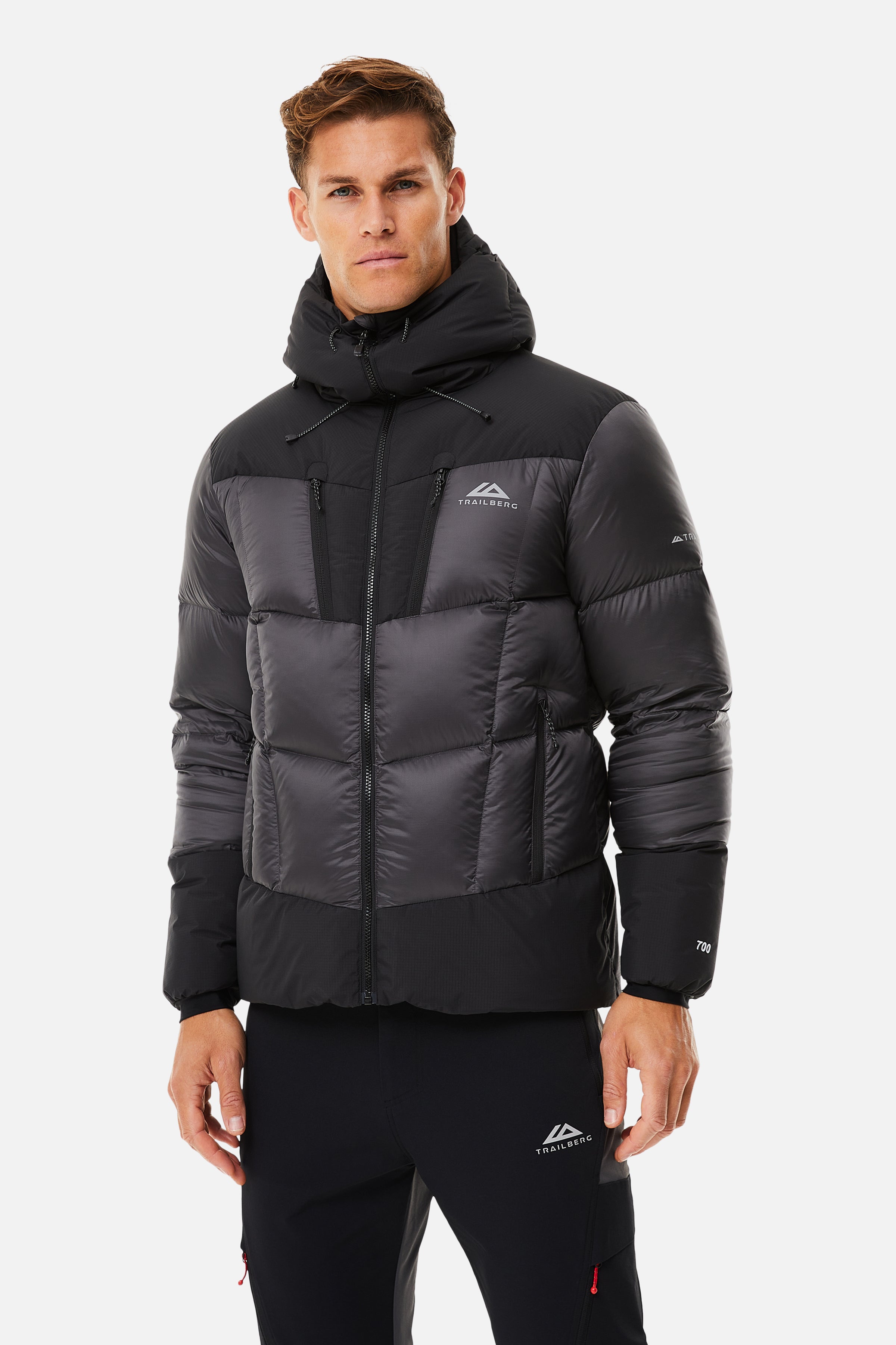 EIGER PUFFER - BLACK/GREY