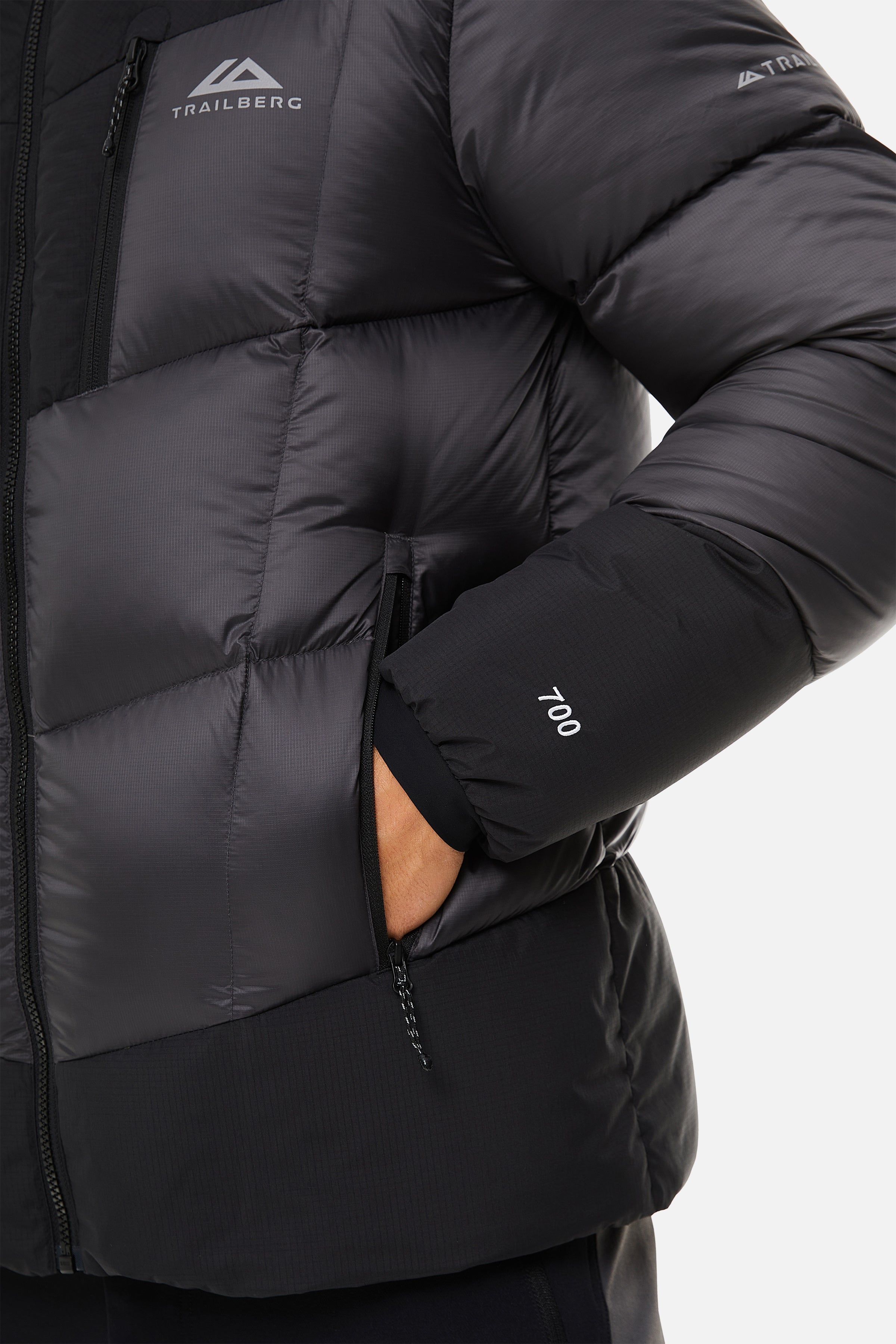 EIGER PUFFER - BLACK/GREY