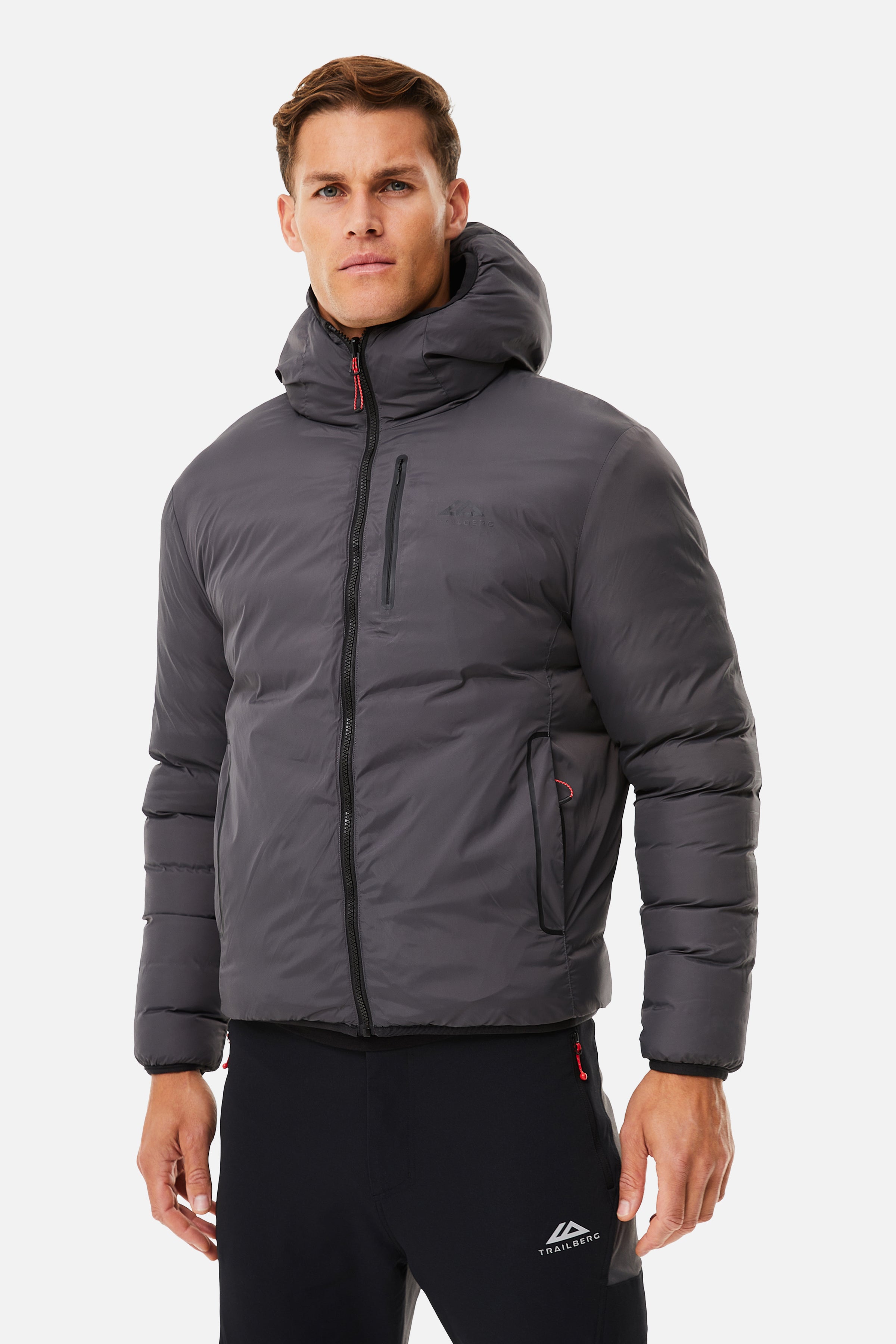 VALAIS REVERSIBLE JACKET - BLACK/GREY