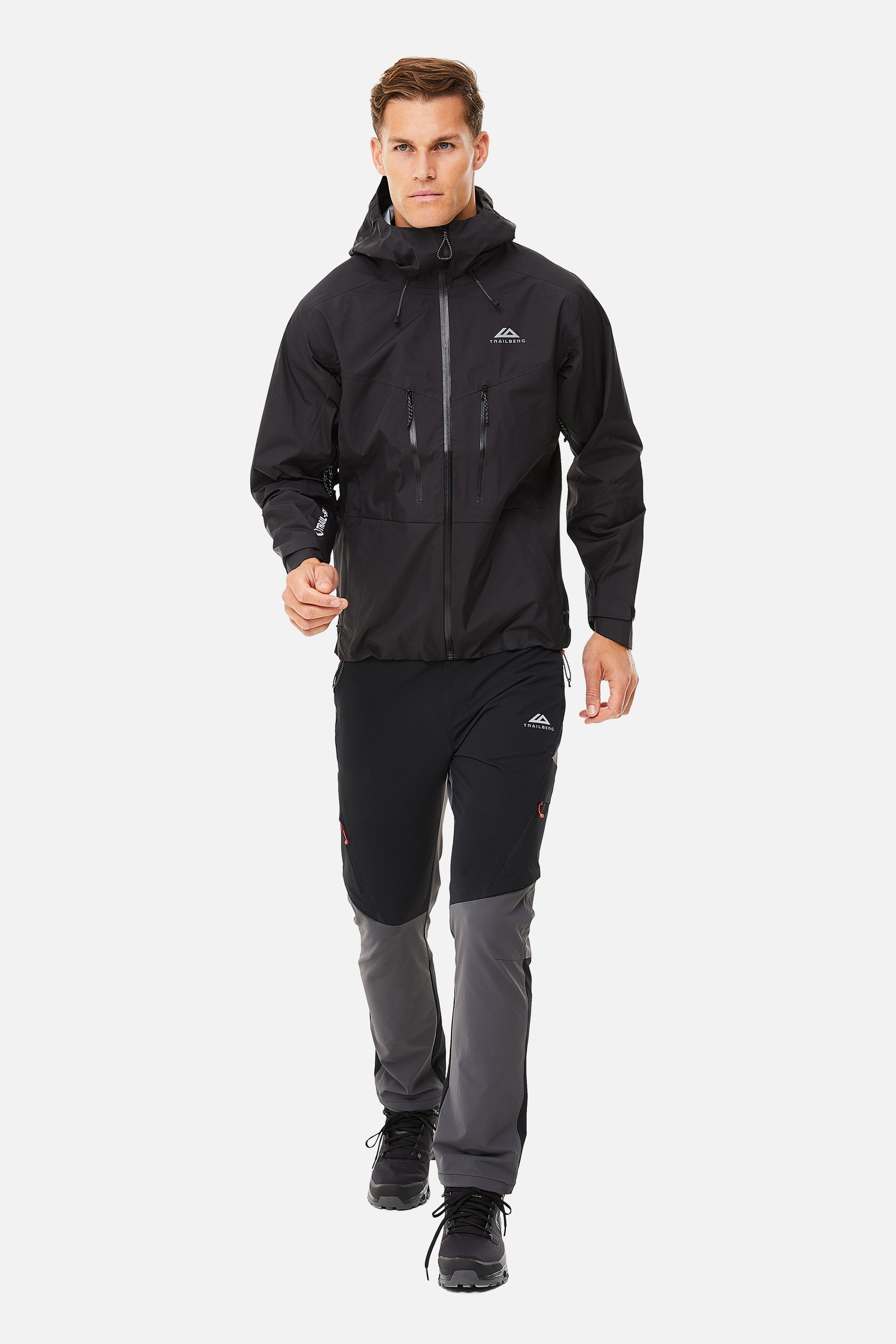 CONQUER WATERPROOF SHELL JACKET - BLACK