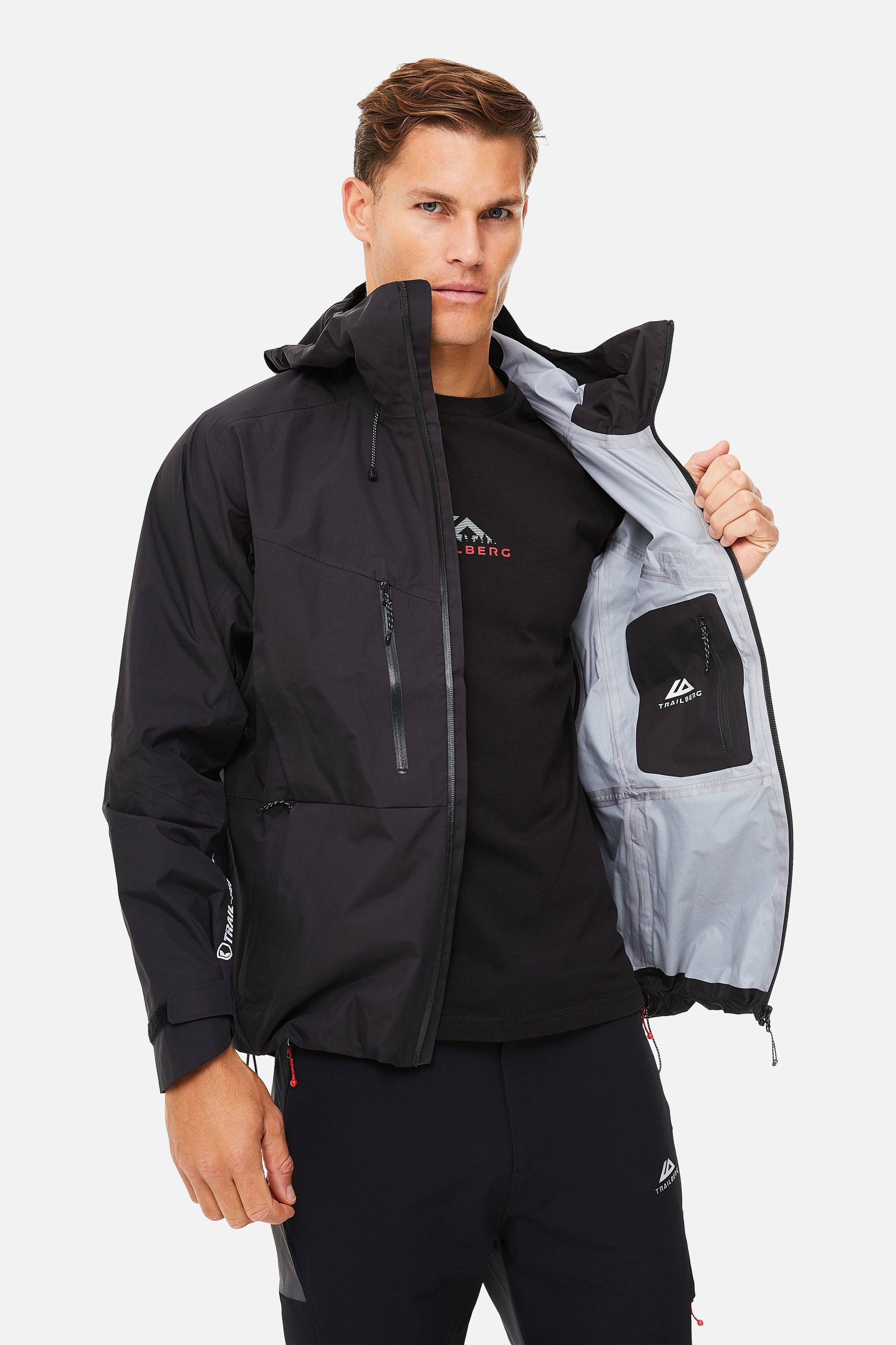 CONQUER WATERPROOF SHELL JACKET - BLACK