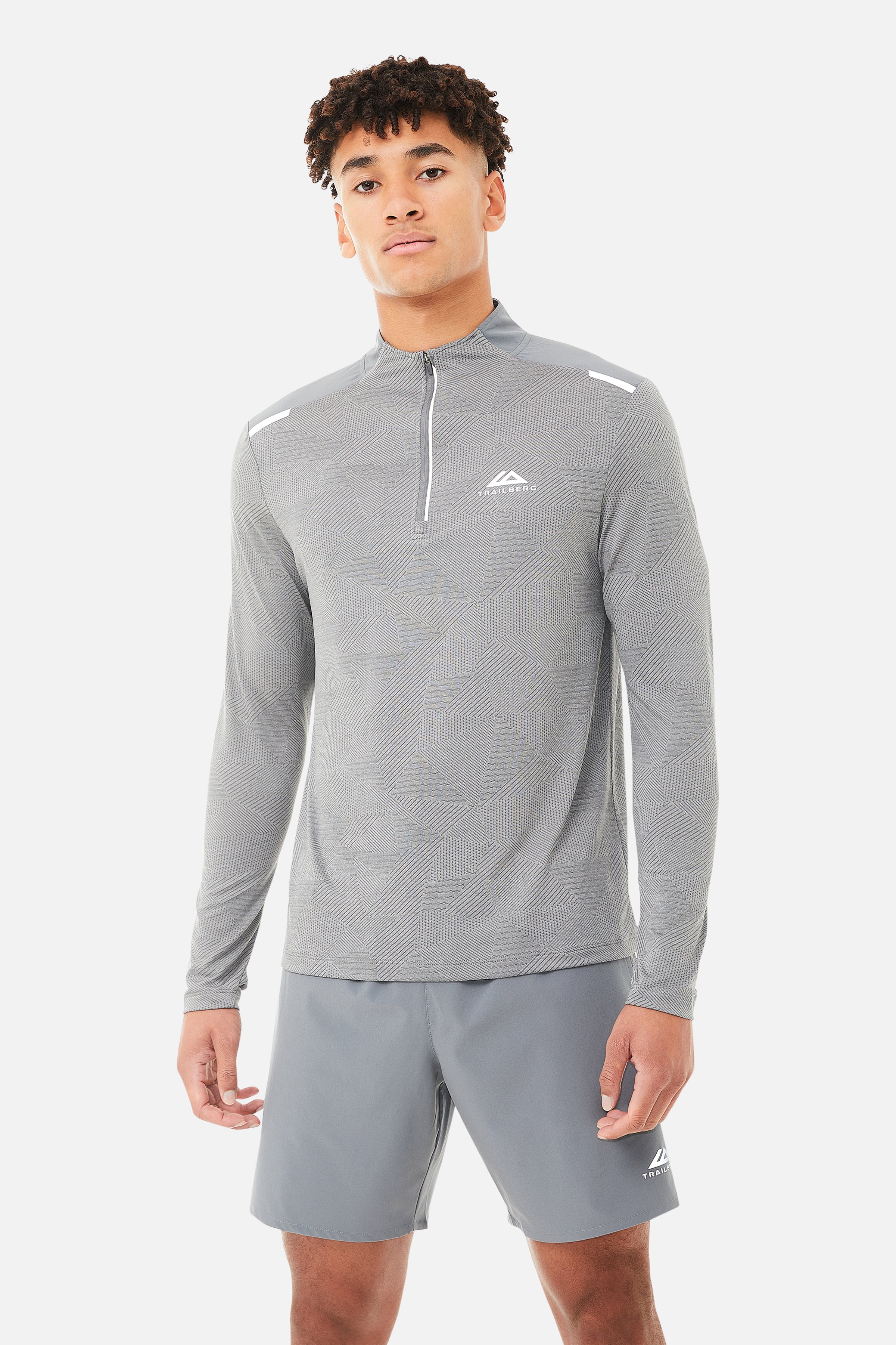 DIMENSION ZIP TWINSET - GREY