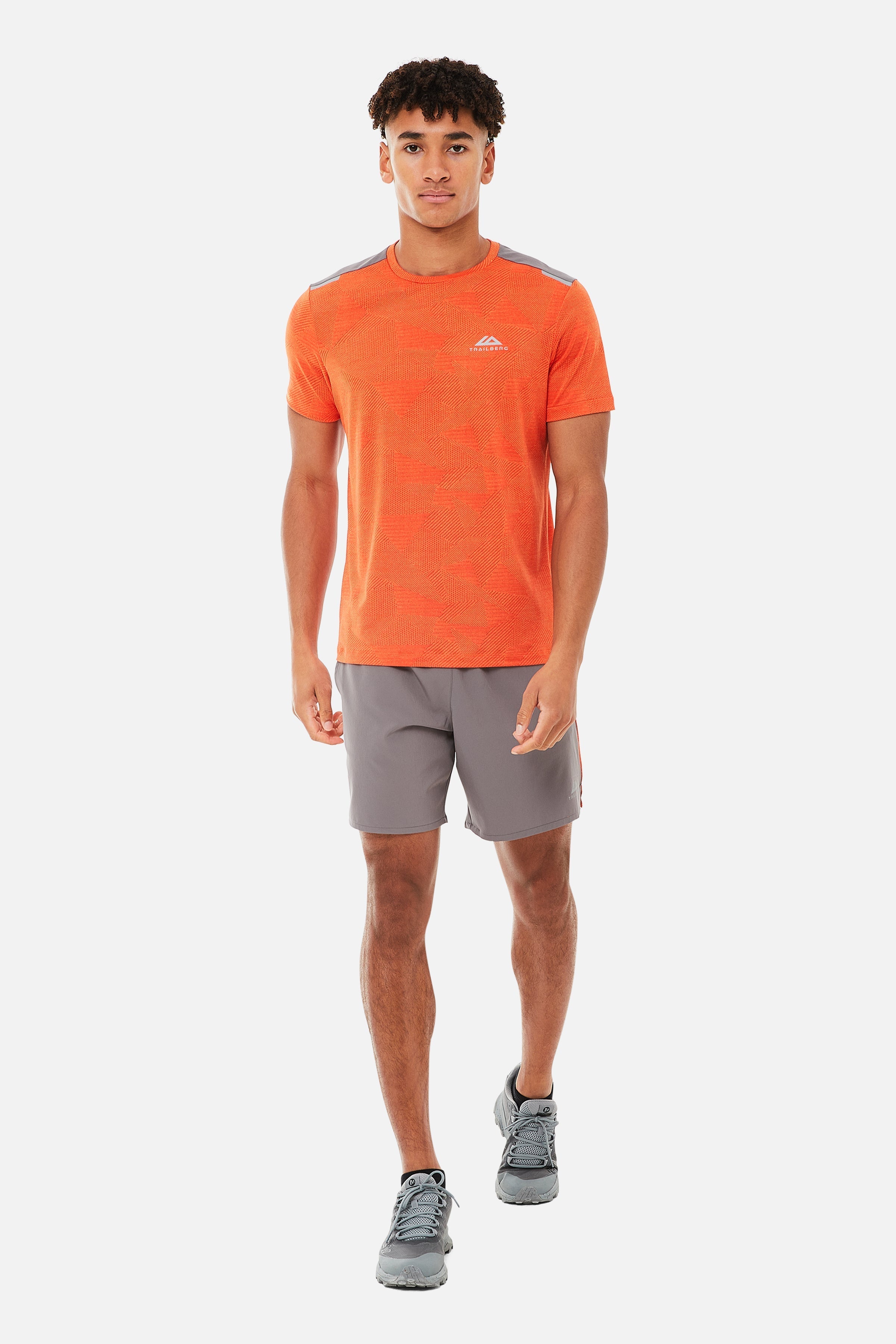 DIMENSION SHORT - ORANGE/GREY