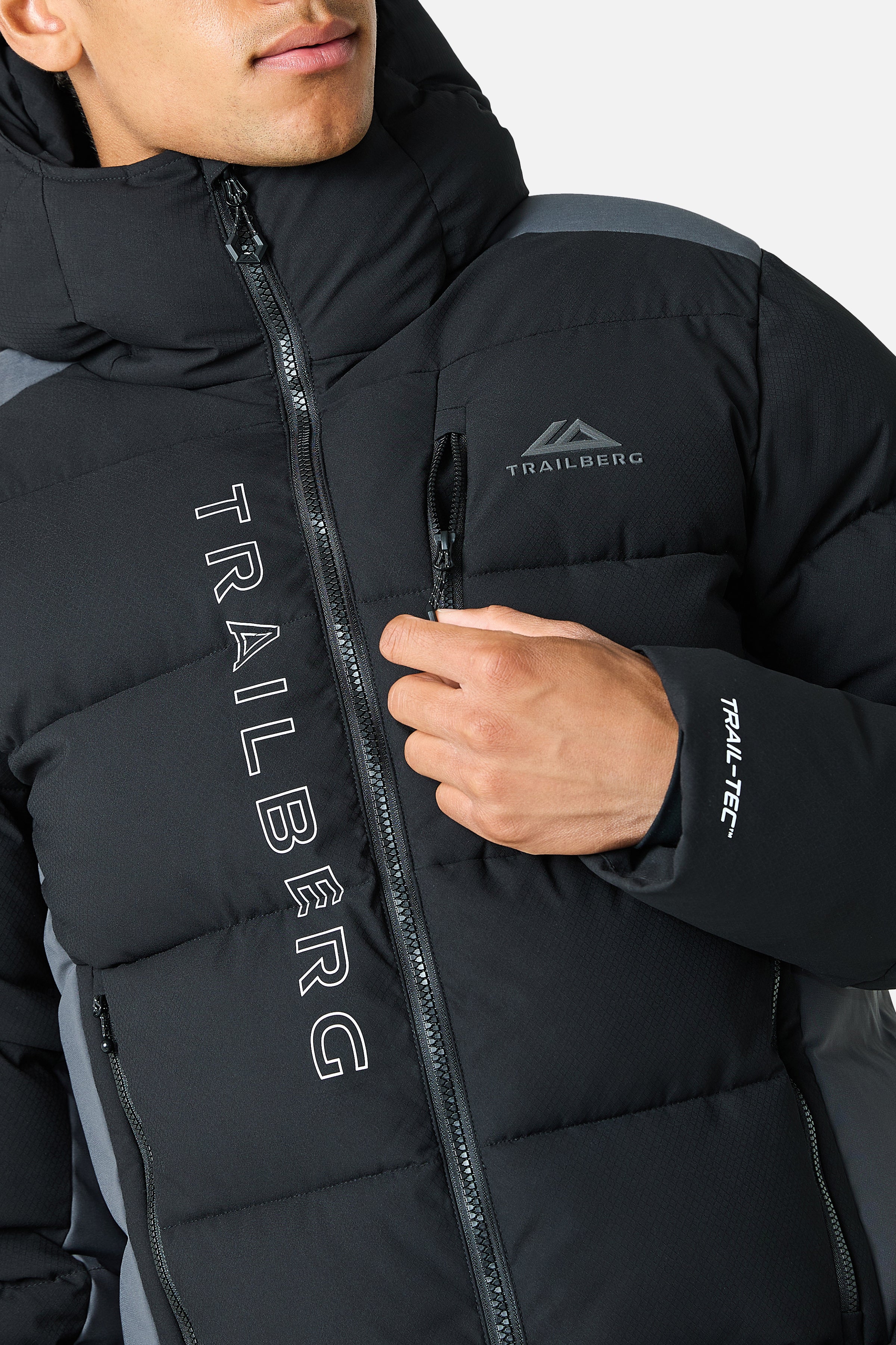 Triathlon Ultra Insulated Jacket - Black/Volcano Grey