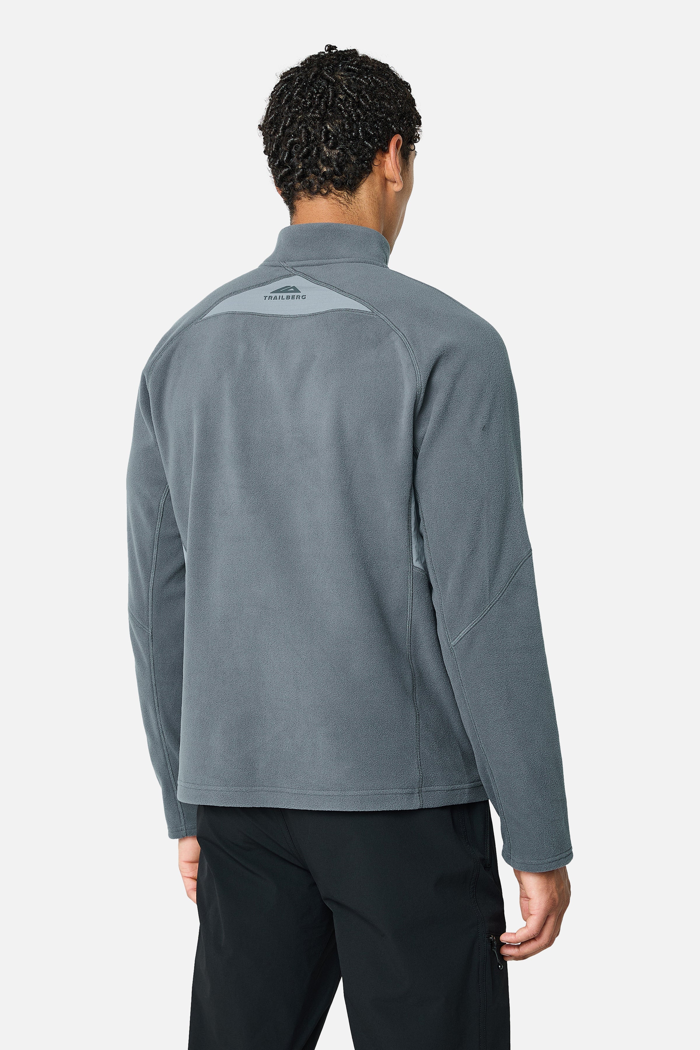Driftmoor Polartec Fleece 1/4 Zip - Graphite Grey/Ash Grey/Blazing Red