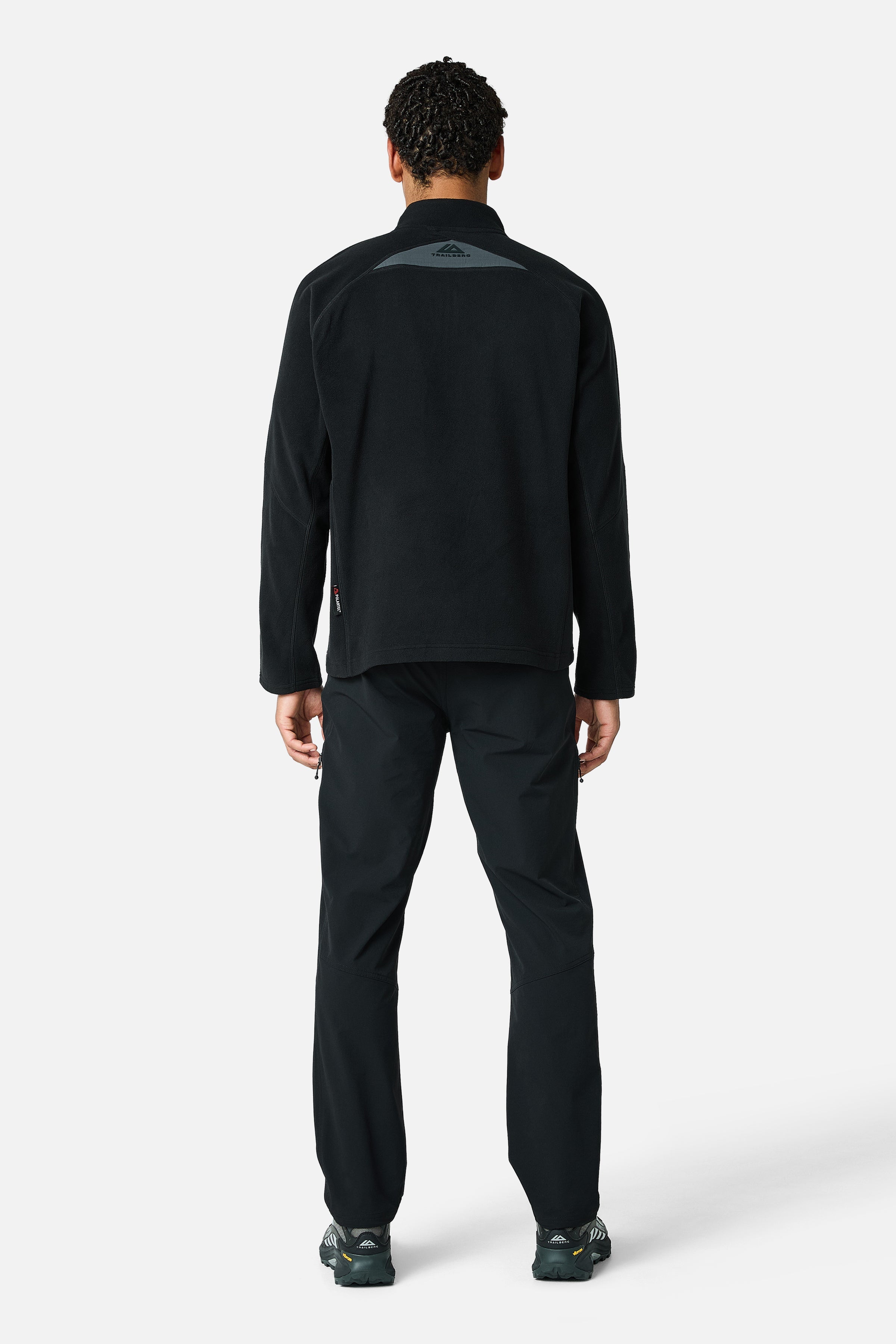 Driftmoor Polartec Fleece 1/4 Zip - Black/Volcano Grey/Blazing Red