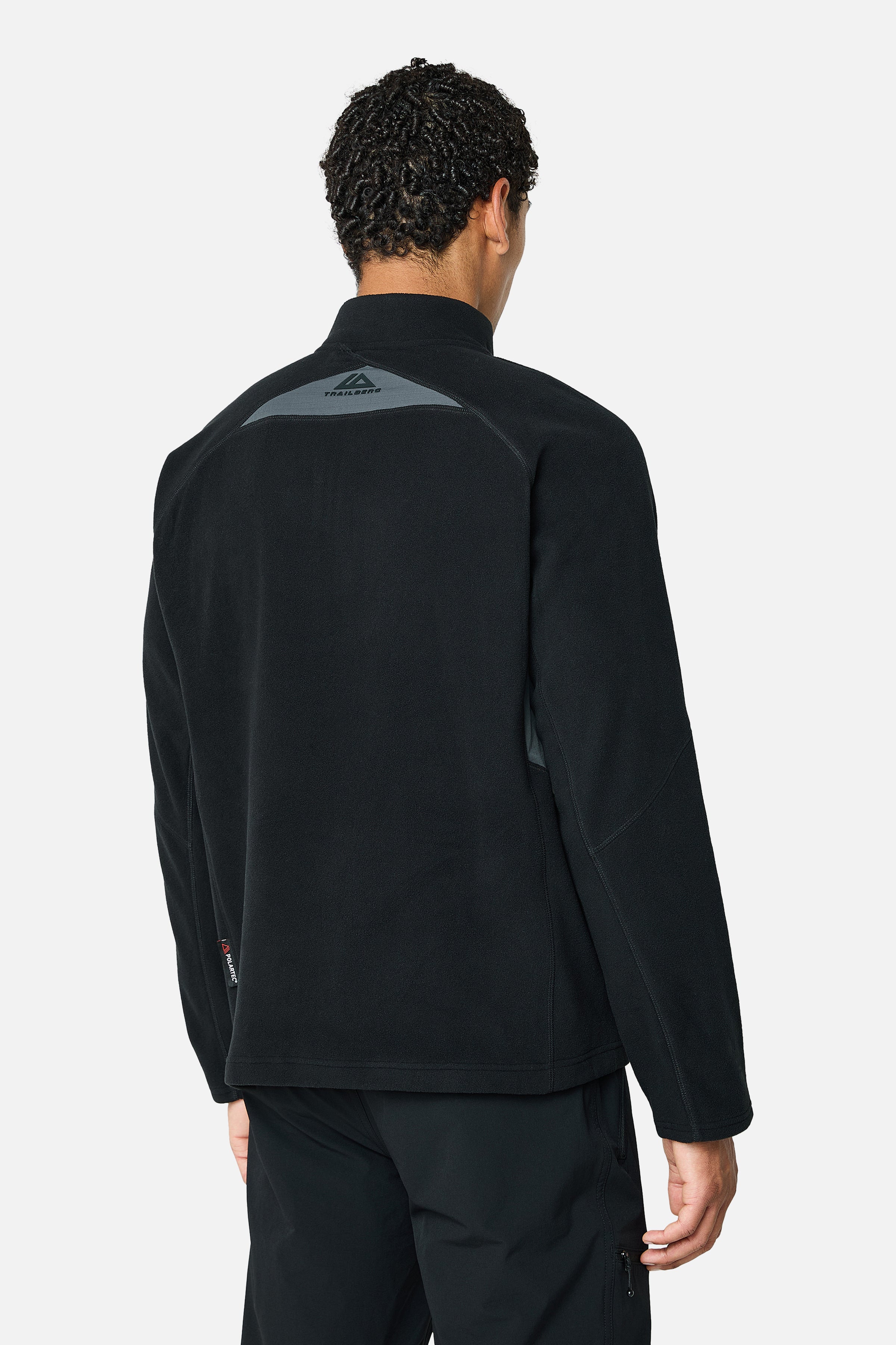 Driftmoor Polartec Fleece 1/4 Zip - Black/Volcano Grey/Blazing Red