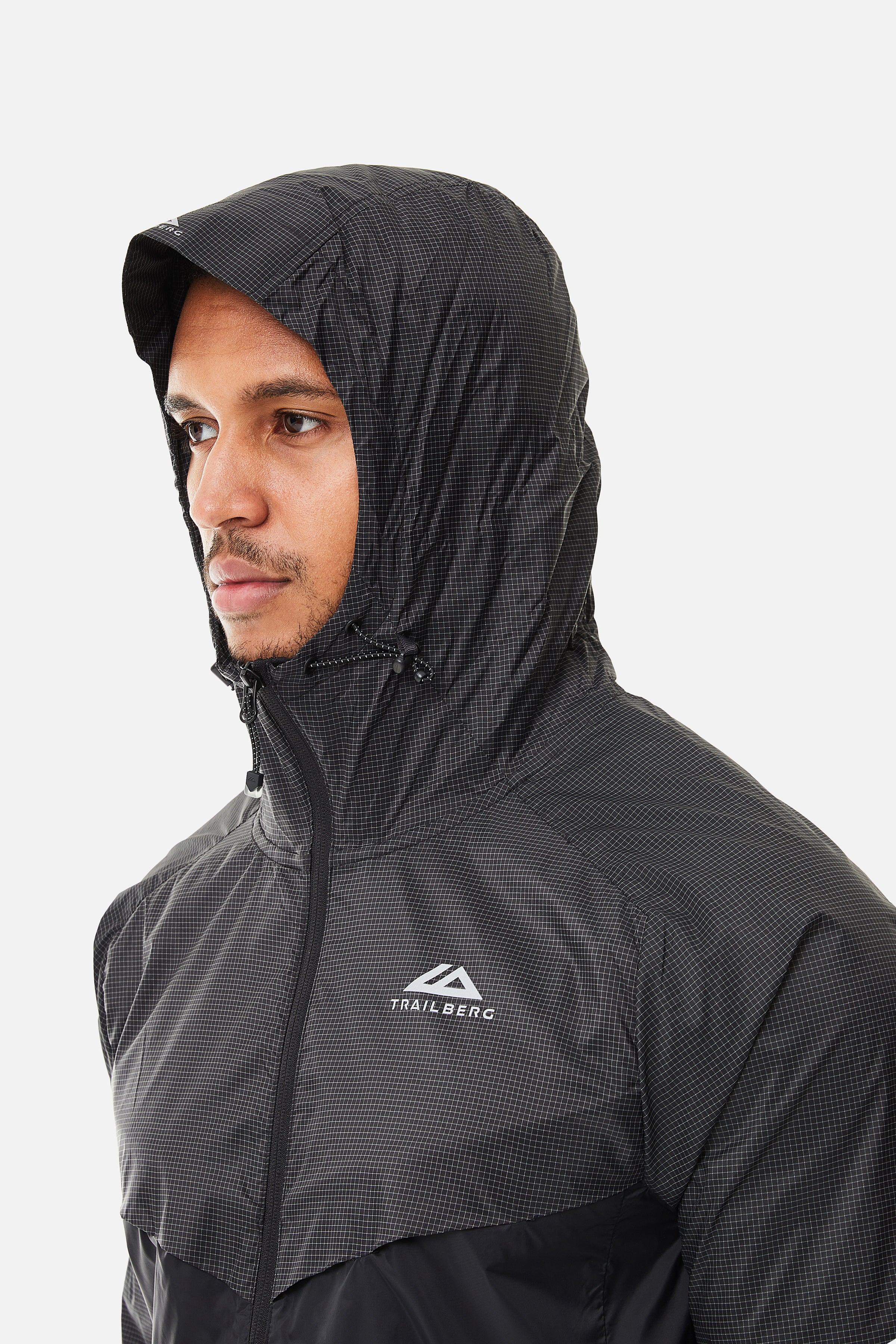 Rapid Grid Windbreaker - Black