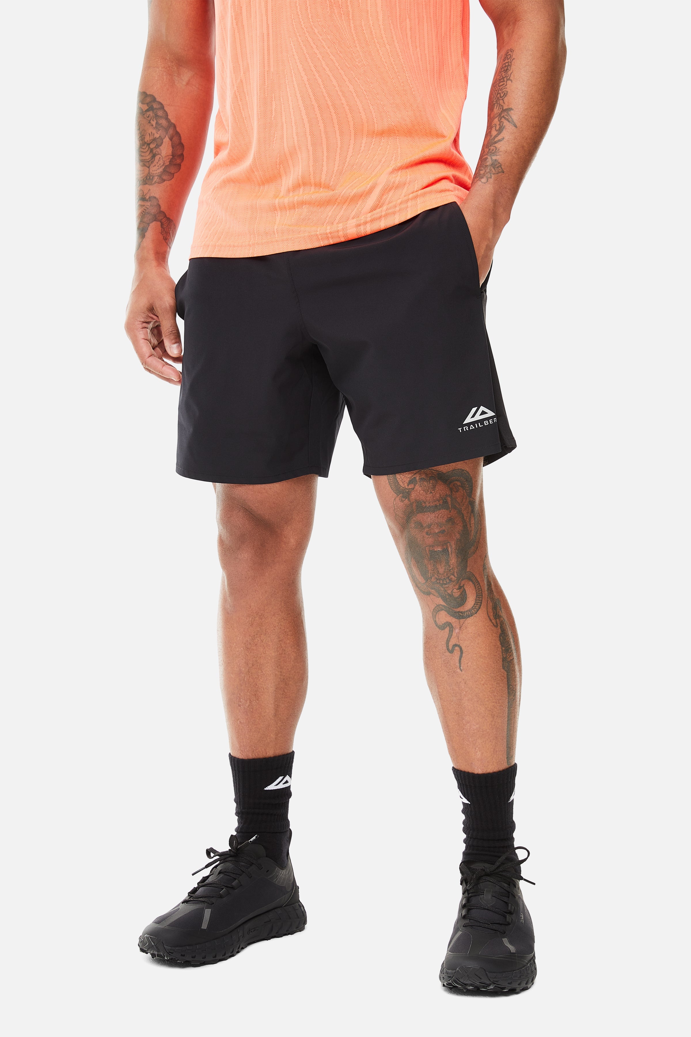 Vertex Jaquard Twinset - Sunset Glow/Electric Fuschia/Black