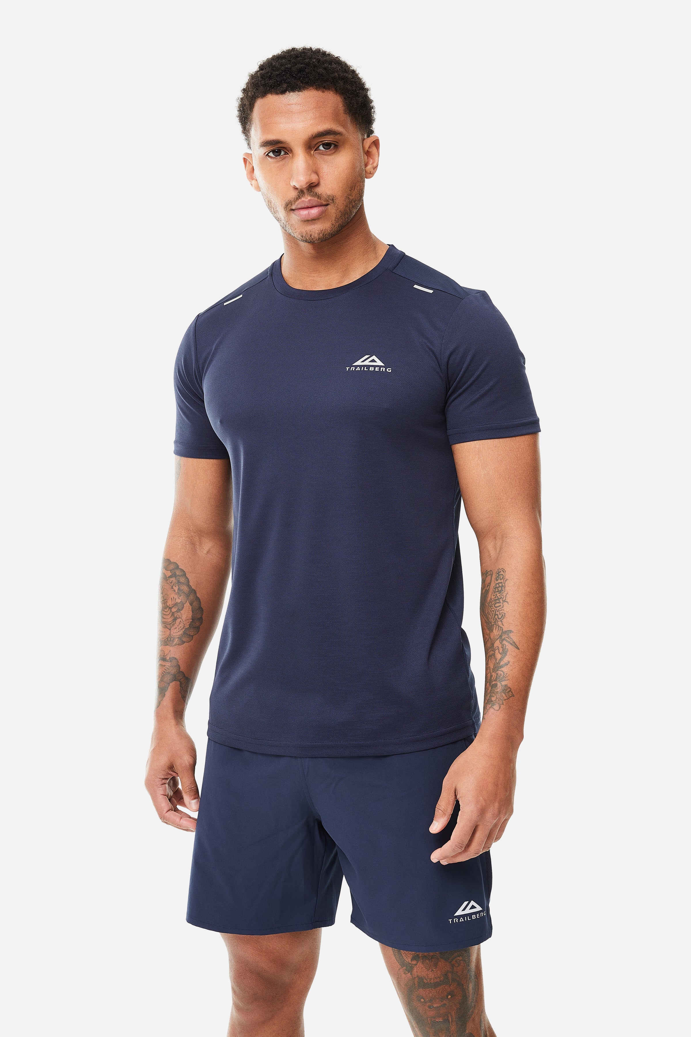Crest Tee - Navy Blue