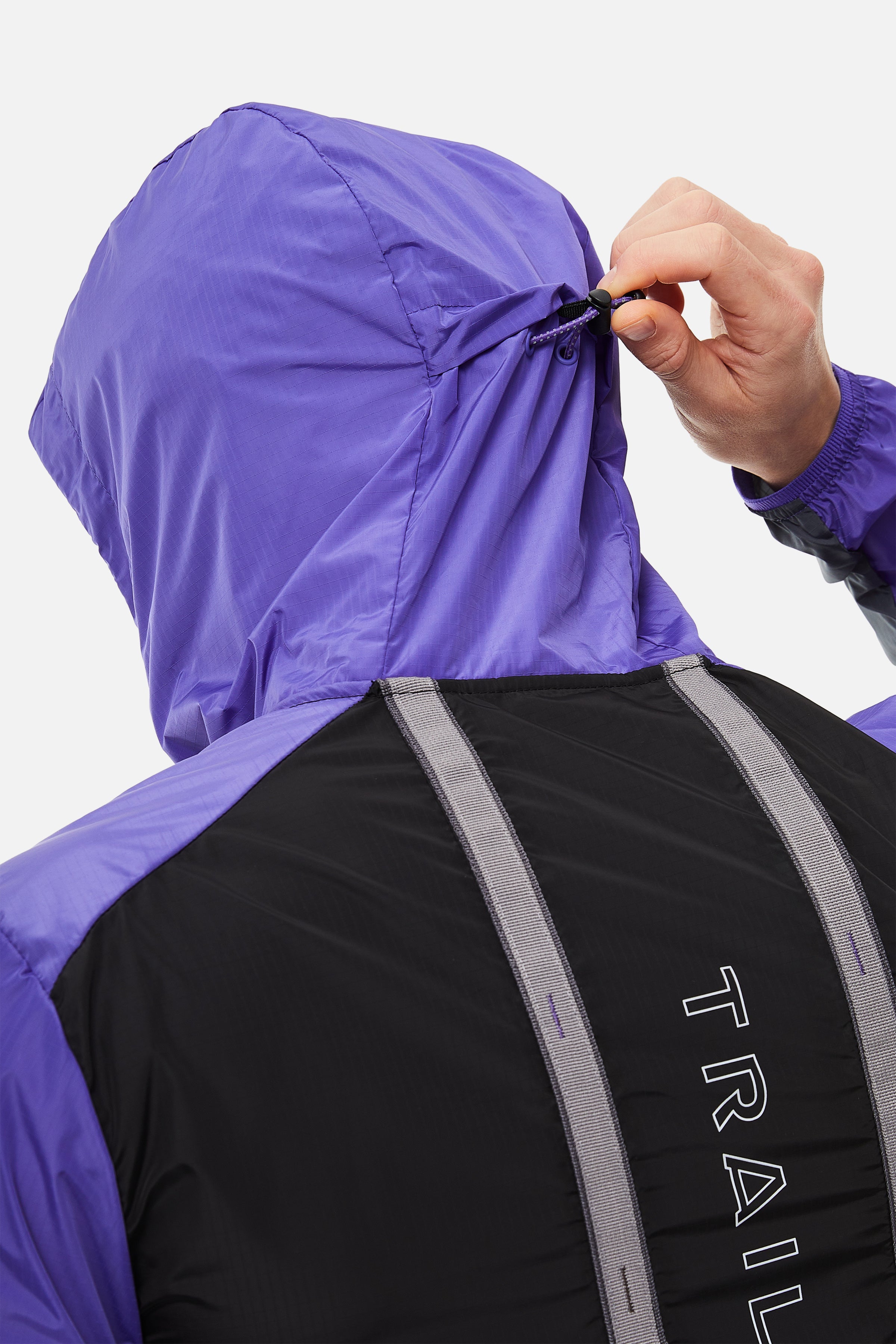 SS25 Triathlon Windbreaker - Black/Grey/Purple
