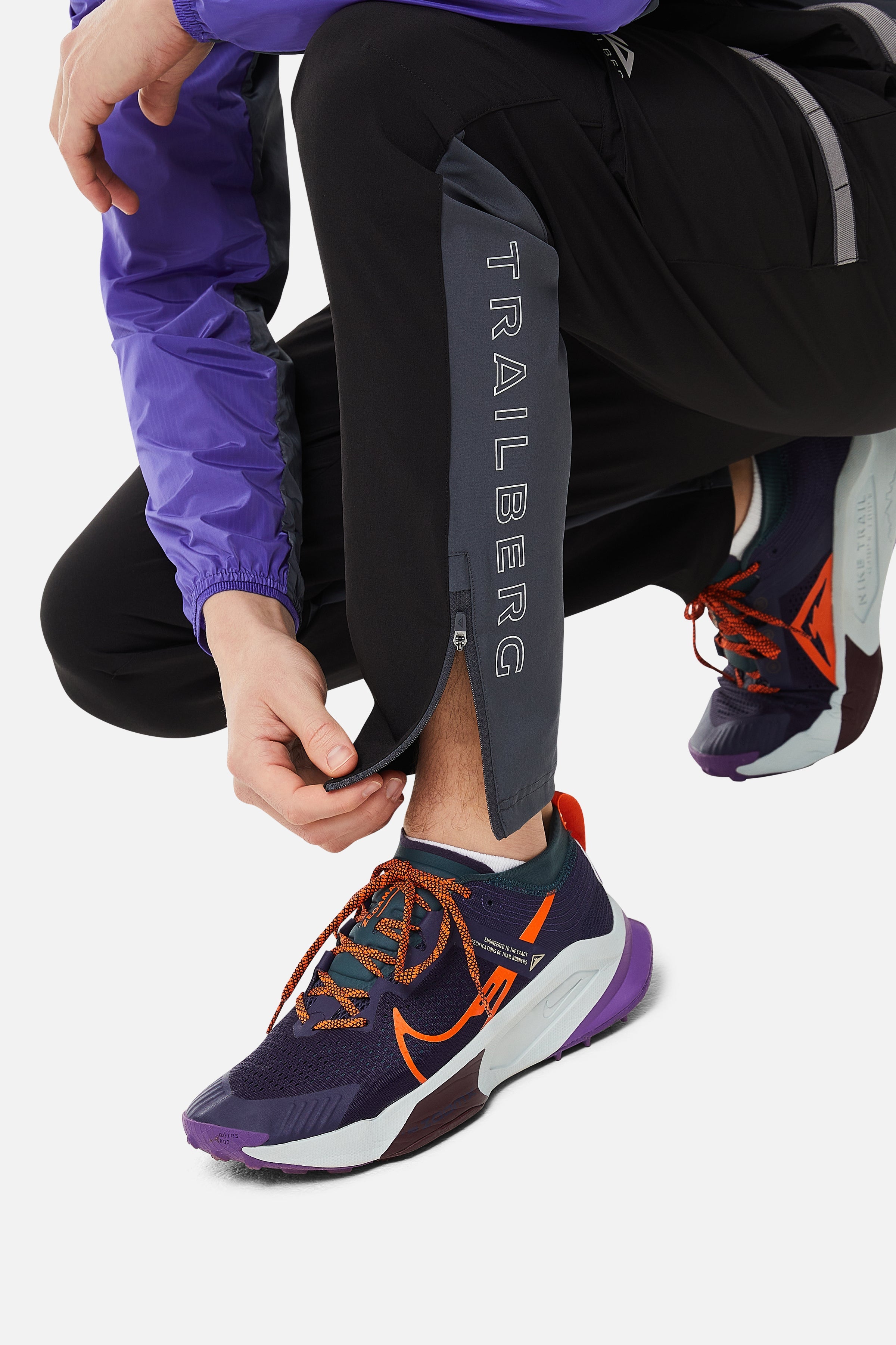 SS25 Triathlon Tracksuit - Black/Grey/Purple