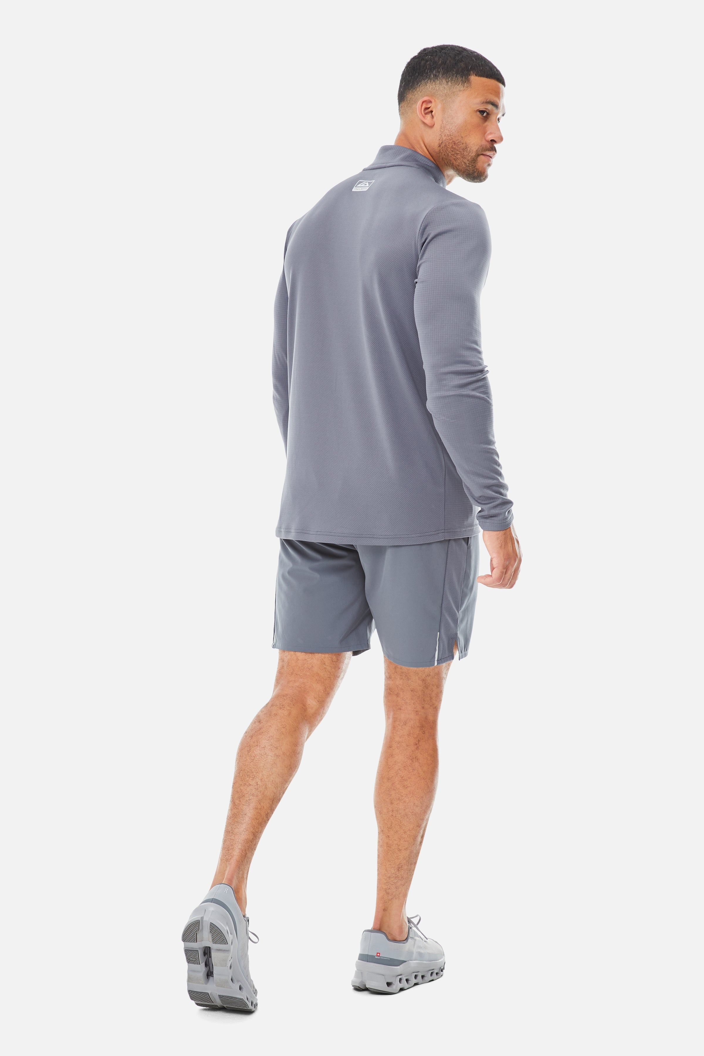 Focus Essentials 2.0 1/4 Zip Twinset - Storm Grey