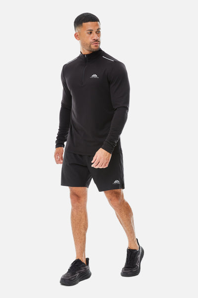 Focus Essentials 2.0 1/4 Zip Twinset - Black