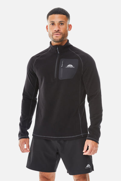 Radius Essentials 2.0 1/4 Zip Twinset - Black