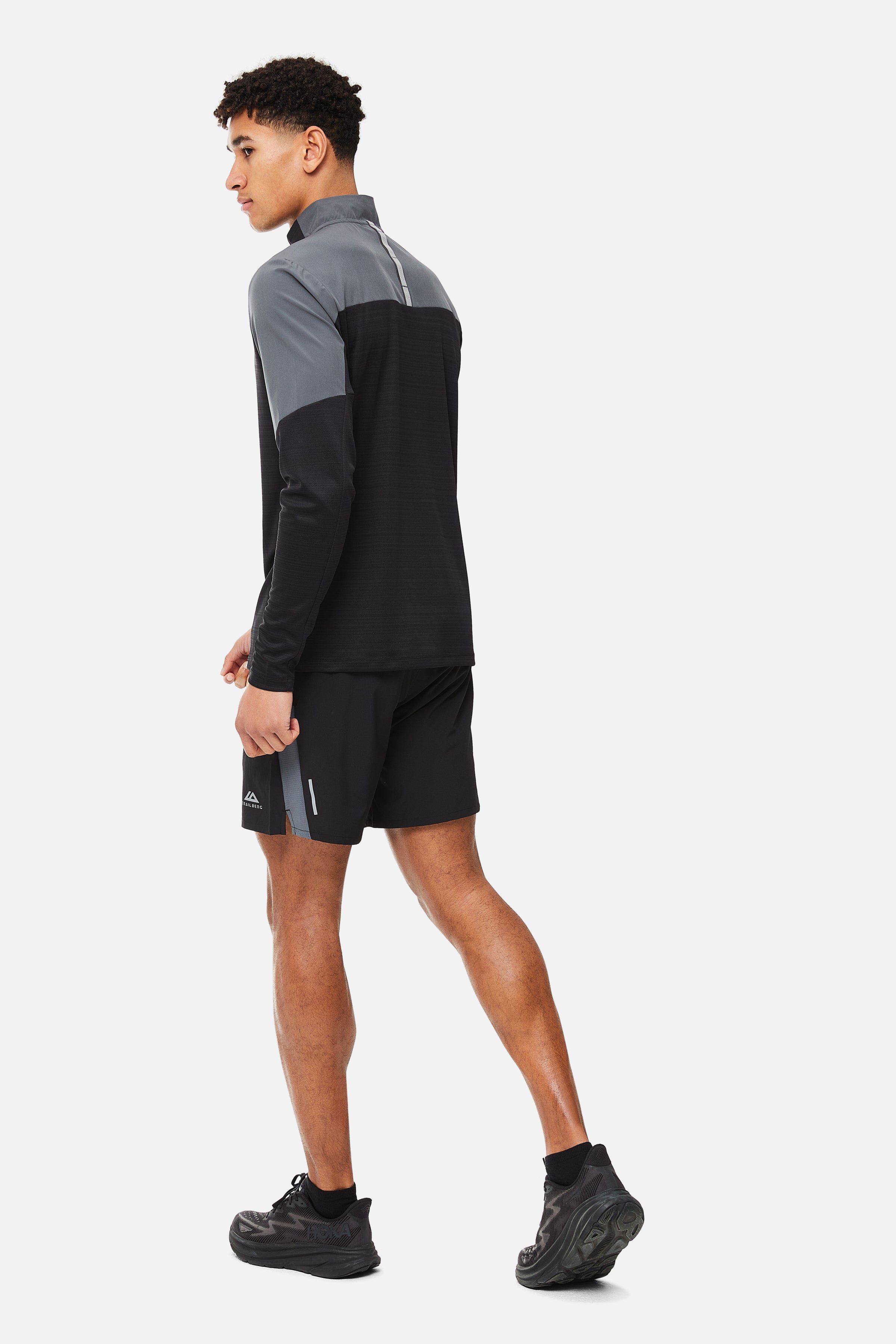 SS25 Triathlon Quarter Zip Set - Black/Grey
