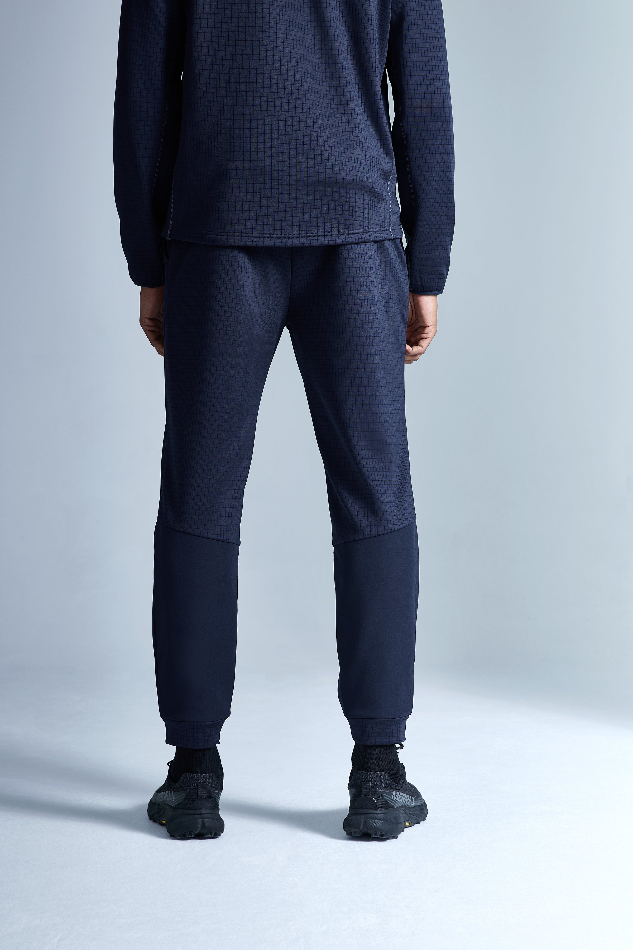 District Gridded Fleece Jogger - Deep Ocean/Storm Grey