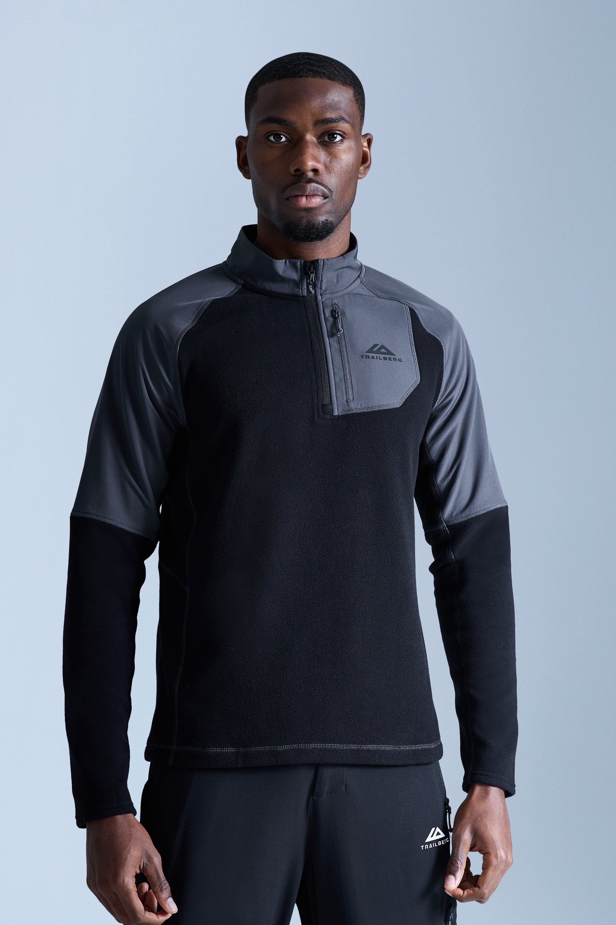 Sierra 1/4 Zip - Black/Asphalt