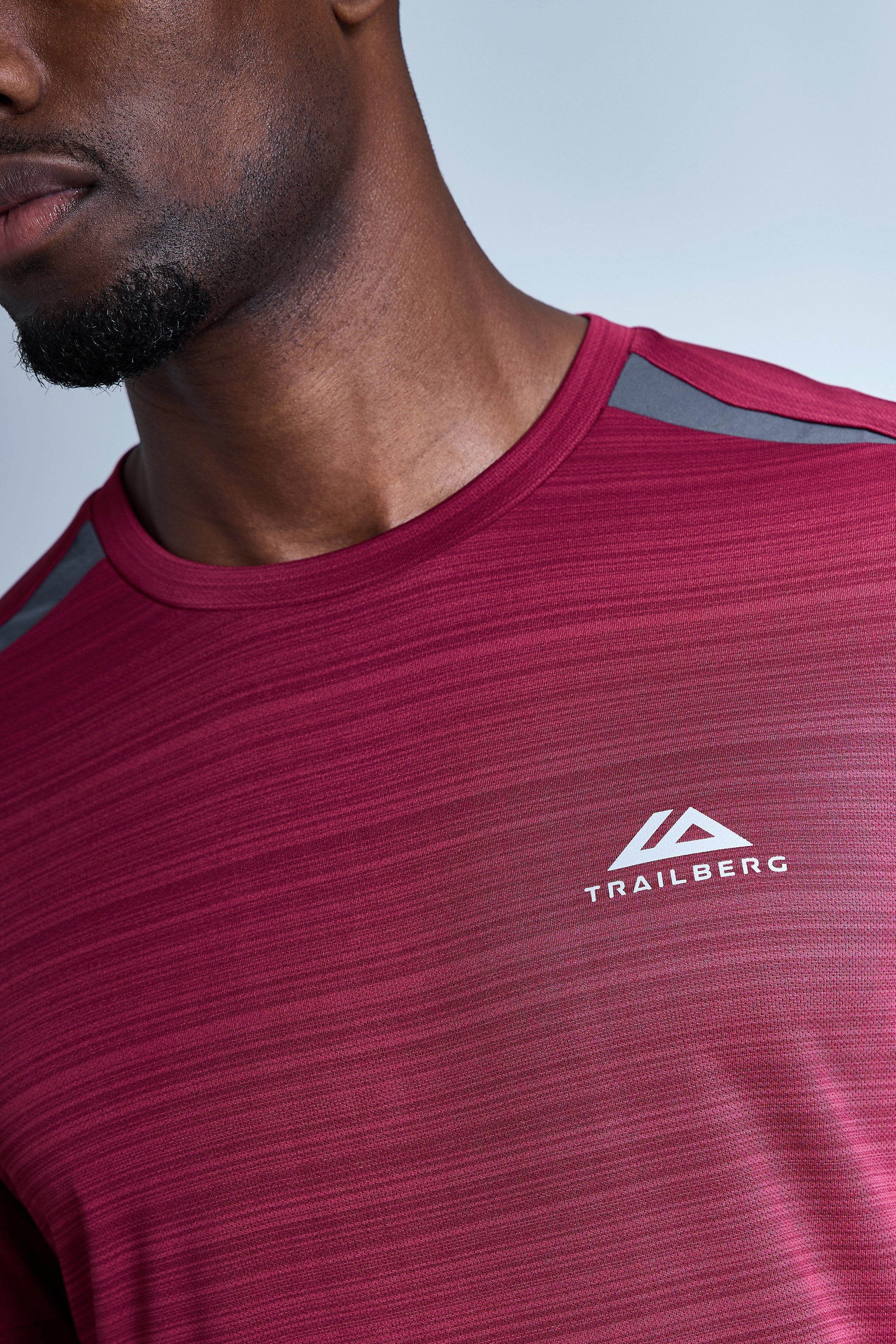 AW25 Cloud Tee - Crimson Velvet/Volcano Grey