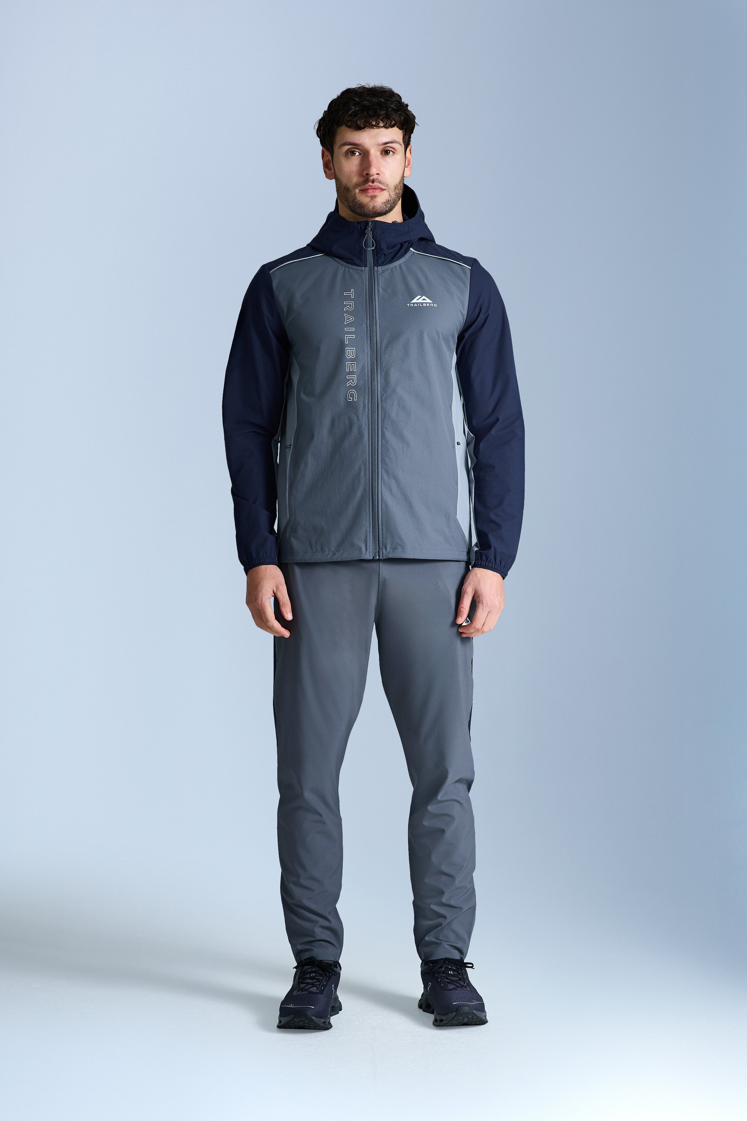 AW25 Triathlon Tracksuit - Storm Grey/Navy Blue