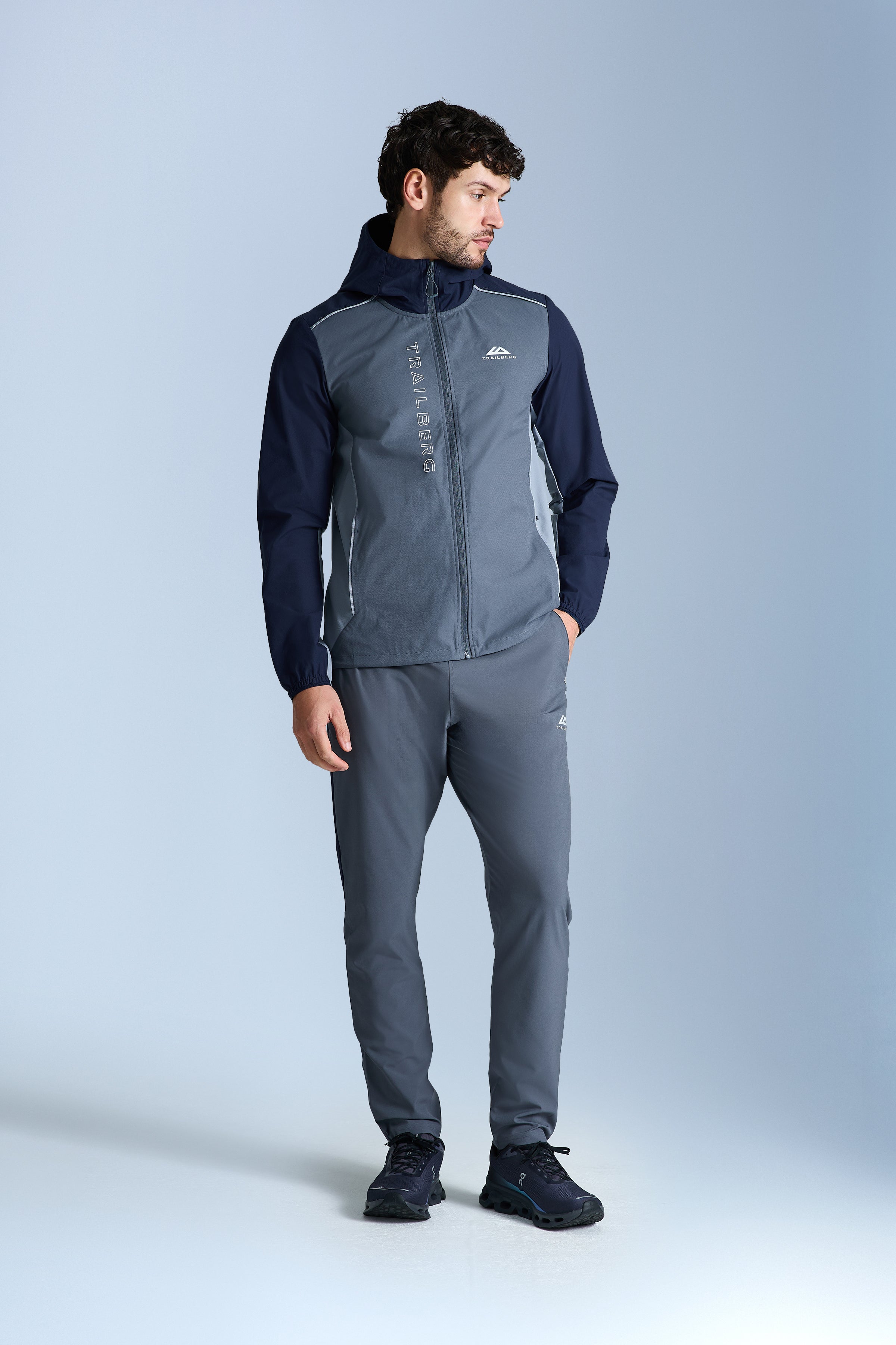 AW25 Triathlon Tracksuit - Storm Grey/Navy Blue