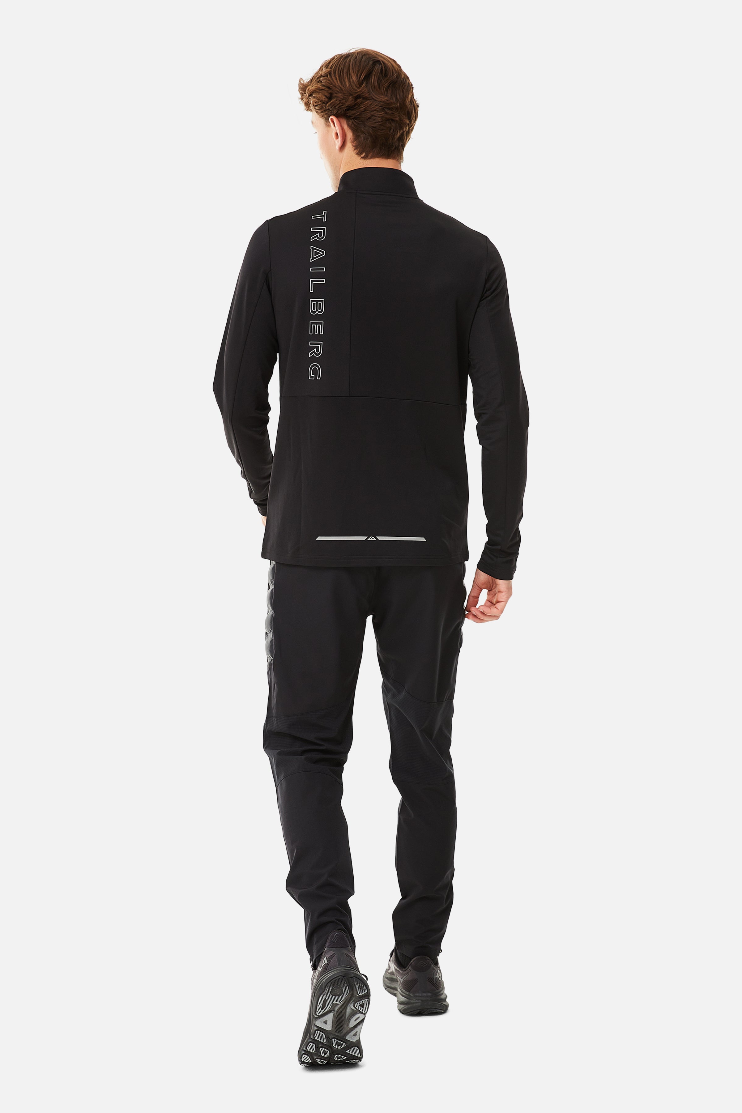 RHINE HYBRID QUARTER ZIP - BLACK