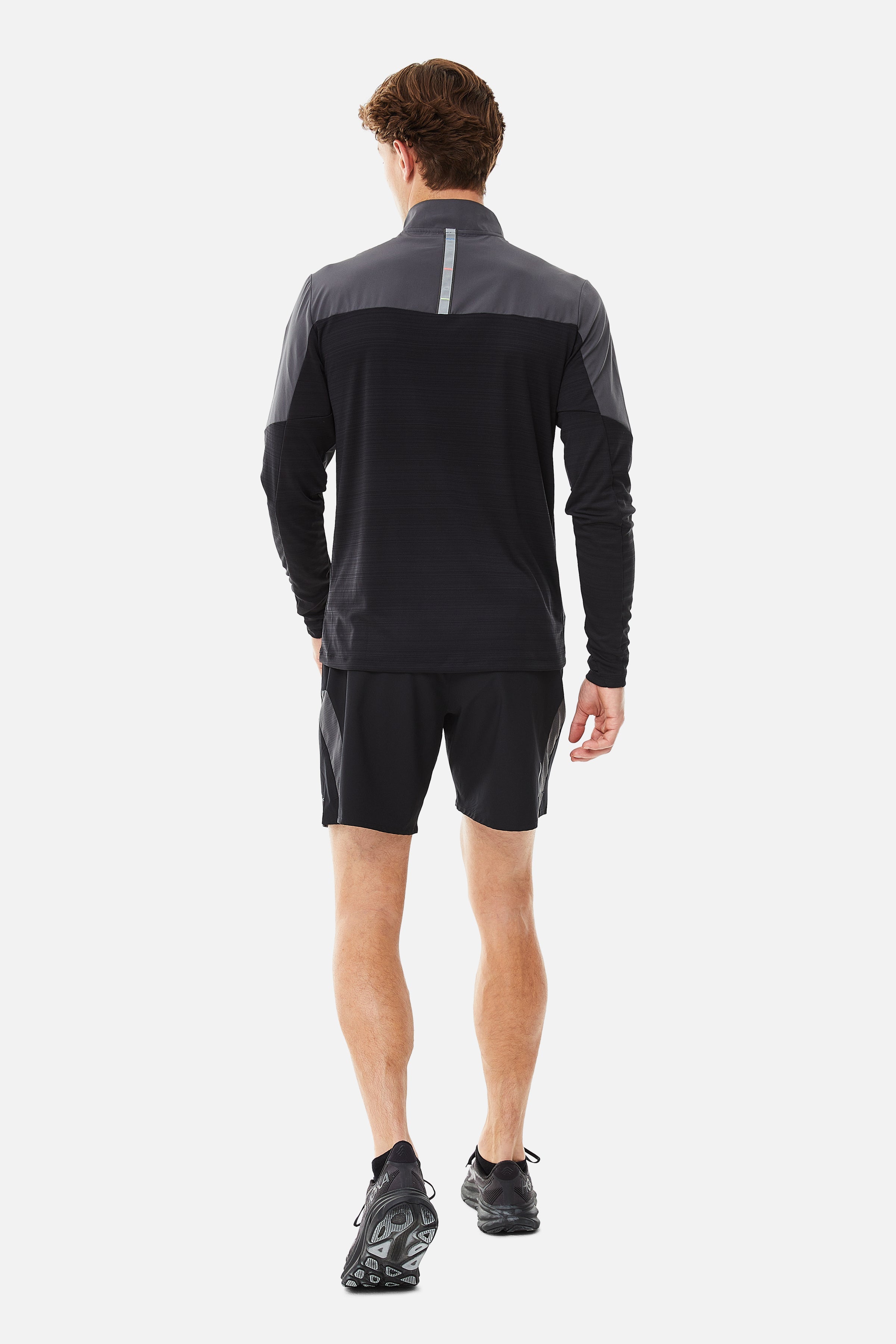 AW24 TRIATHLON QUARTER ZIP - BLACK/GREY