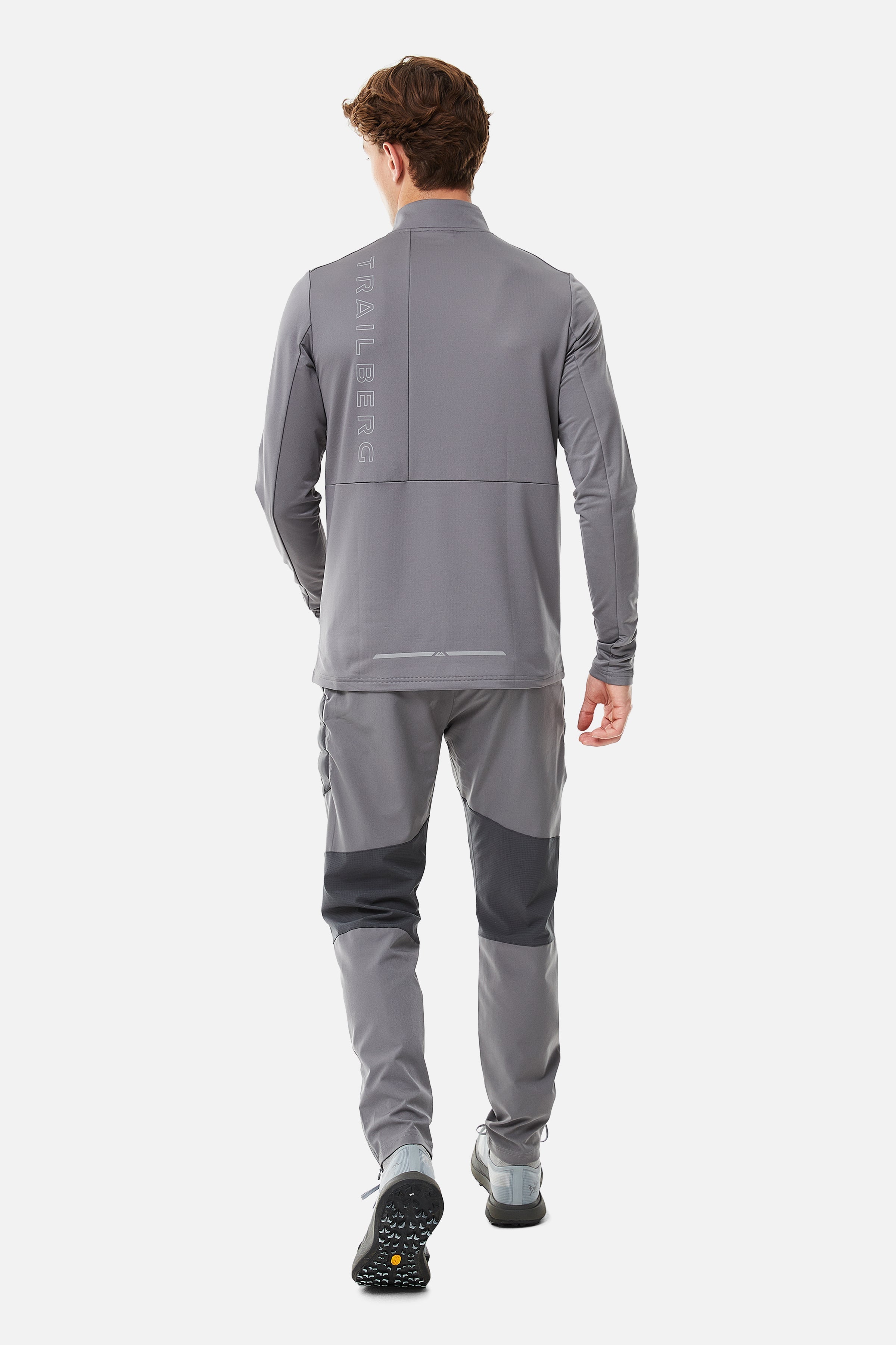 RHINE HYBRID QUARTER ZIP - GREY/DARK GREY