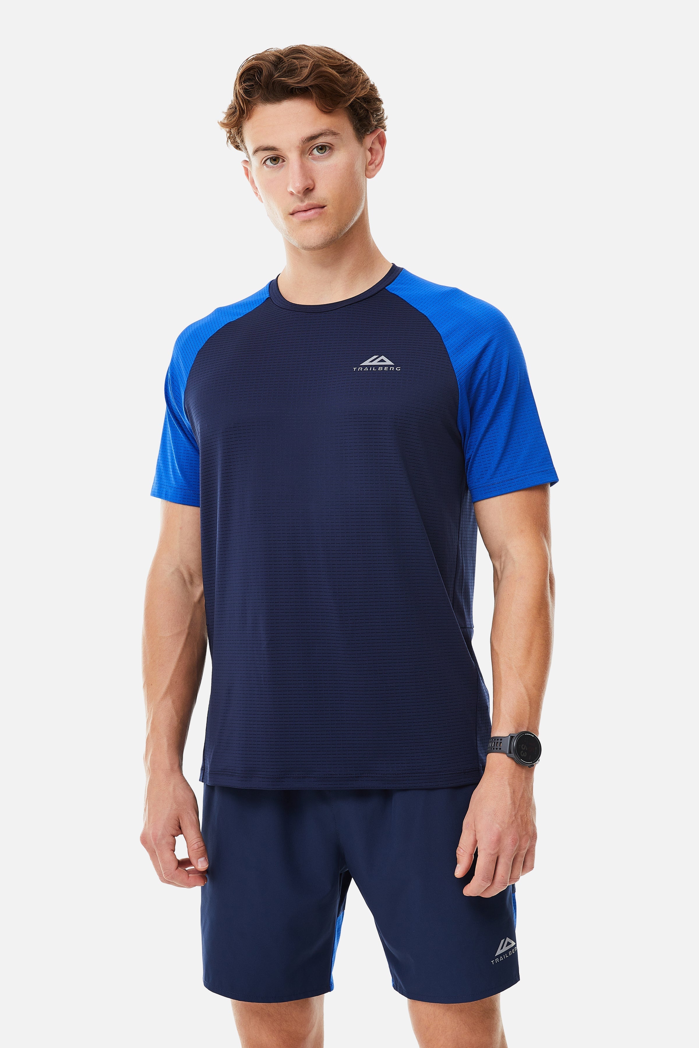 RAPID DASH TEE - NAVY/COBALT