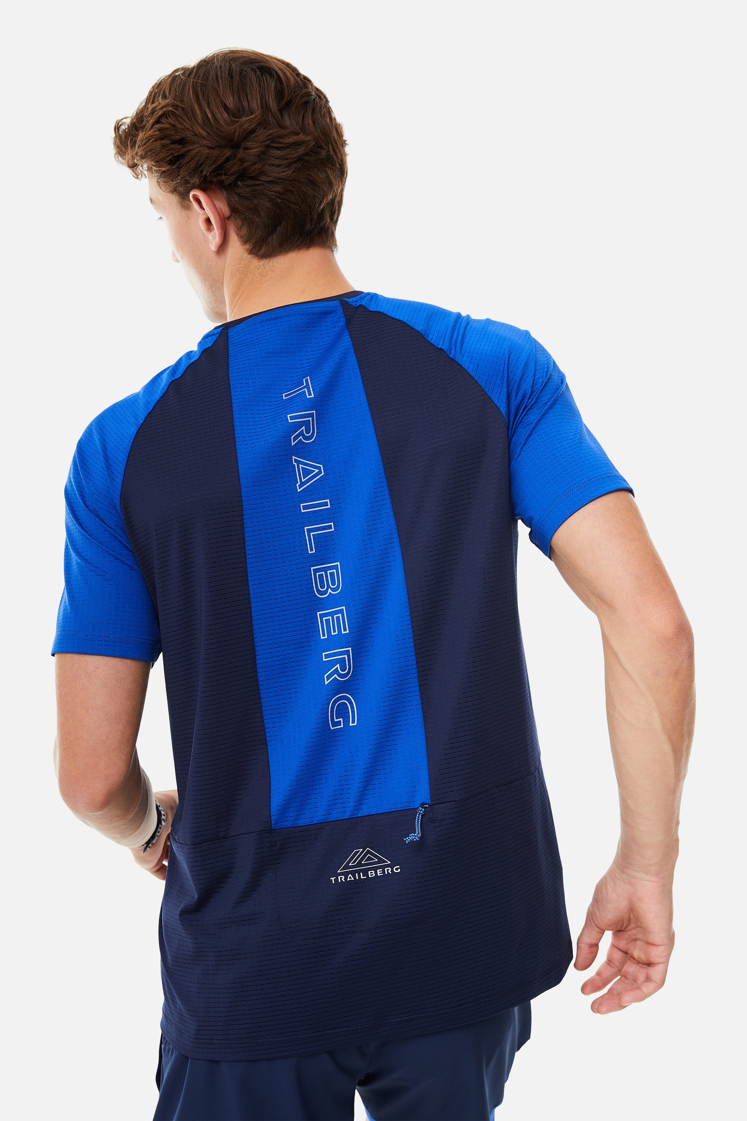 RAPID DASH TEE - NAVY/COBALT