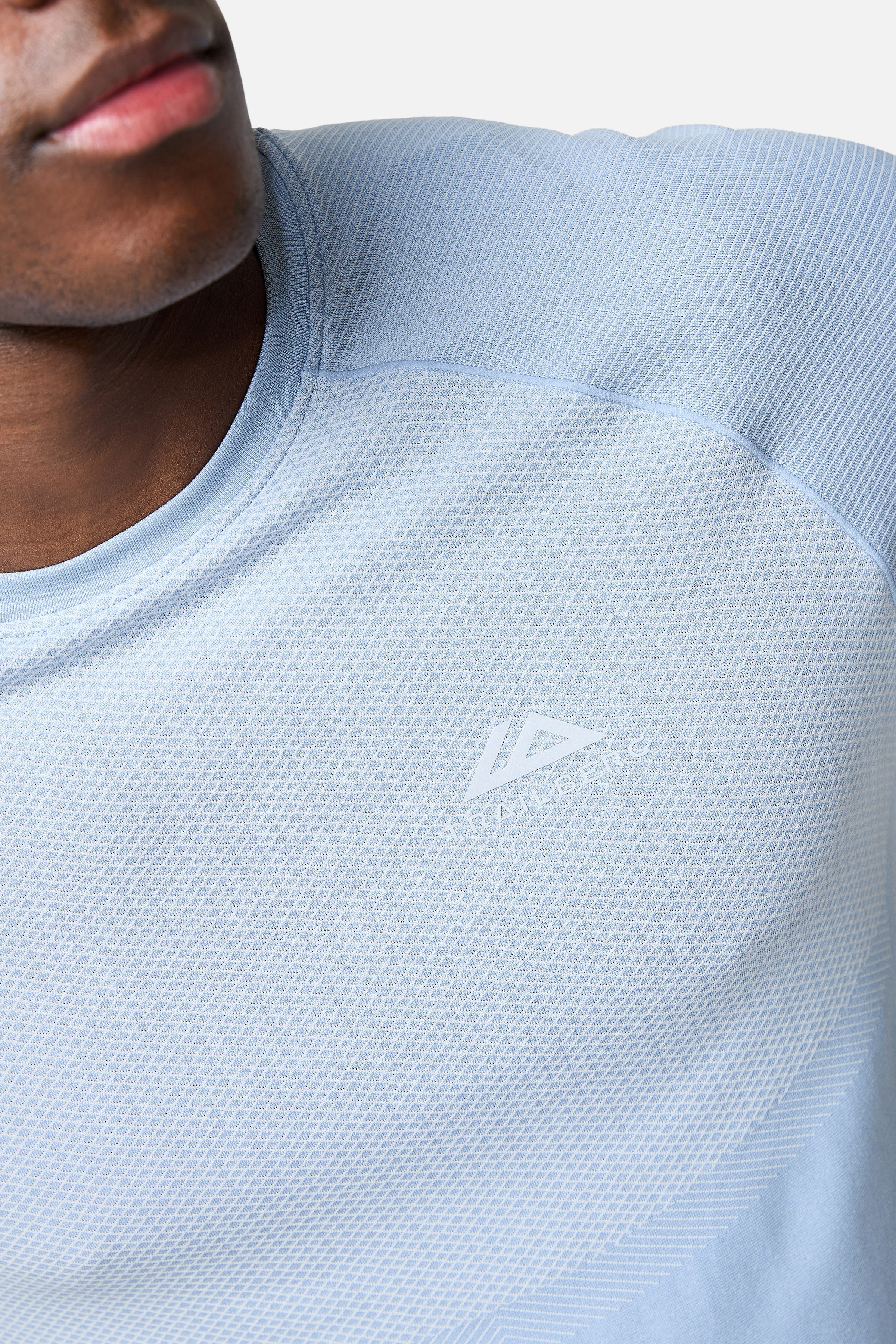 Fusion Seamless T-shirt – Duinblauw/Wit