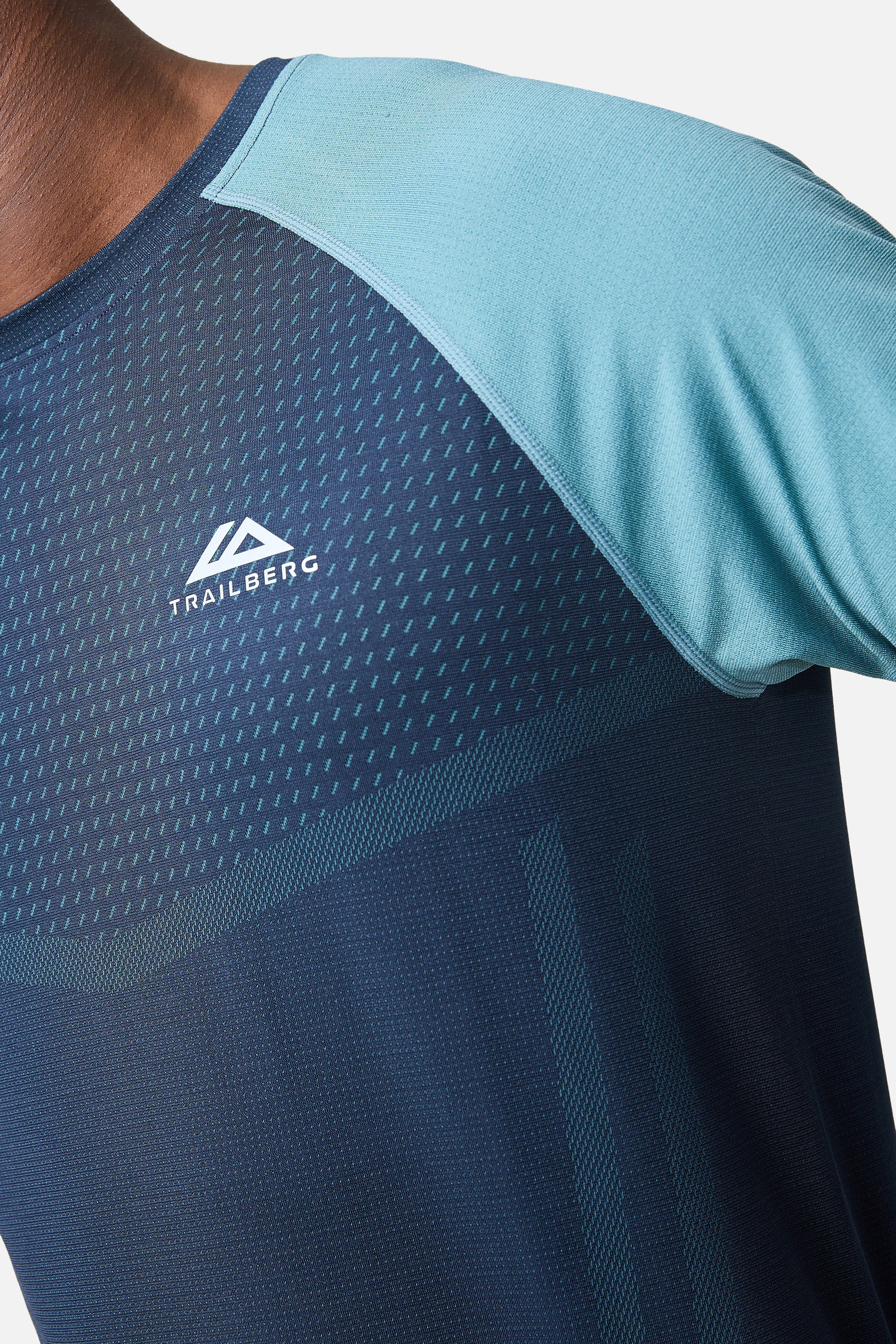 Rapid Dash Seamless Tee - Storm Blue/Polar Breeze