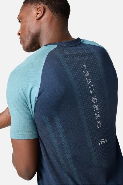 Rapid Dash Seamless Tee - Storm Blue/Polar Breeze