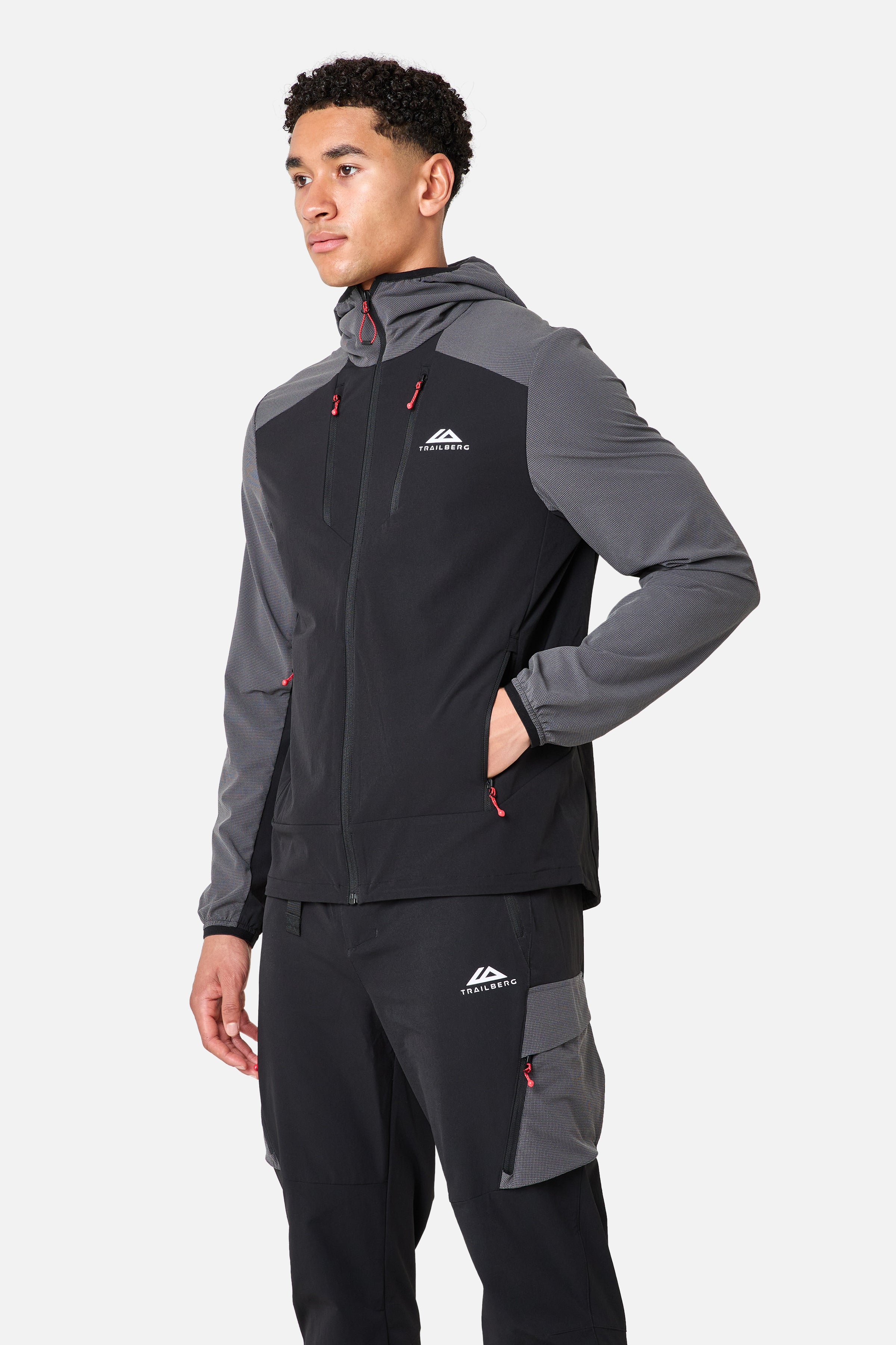 Faltenjura 2.0 Hood - Black/Volcano Grey